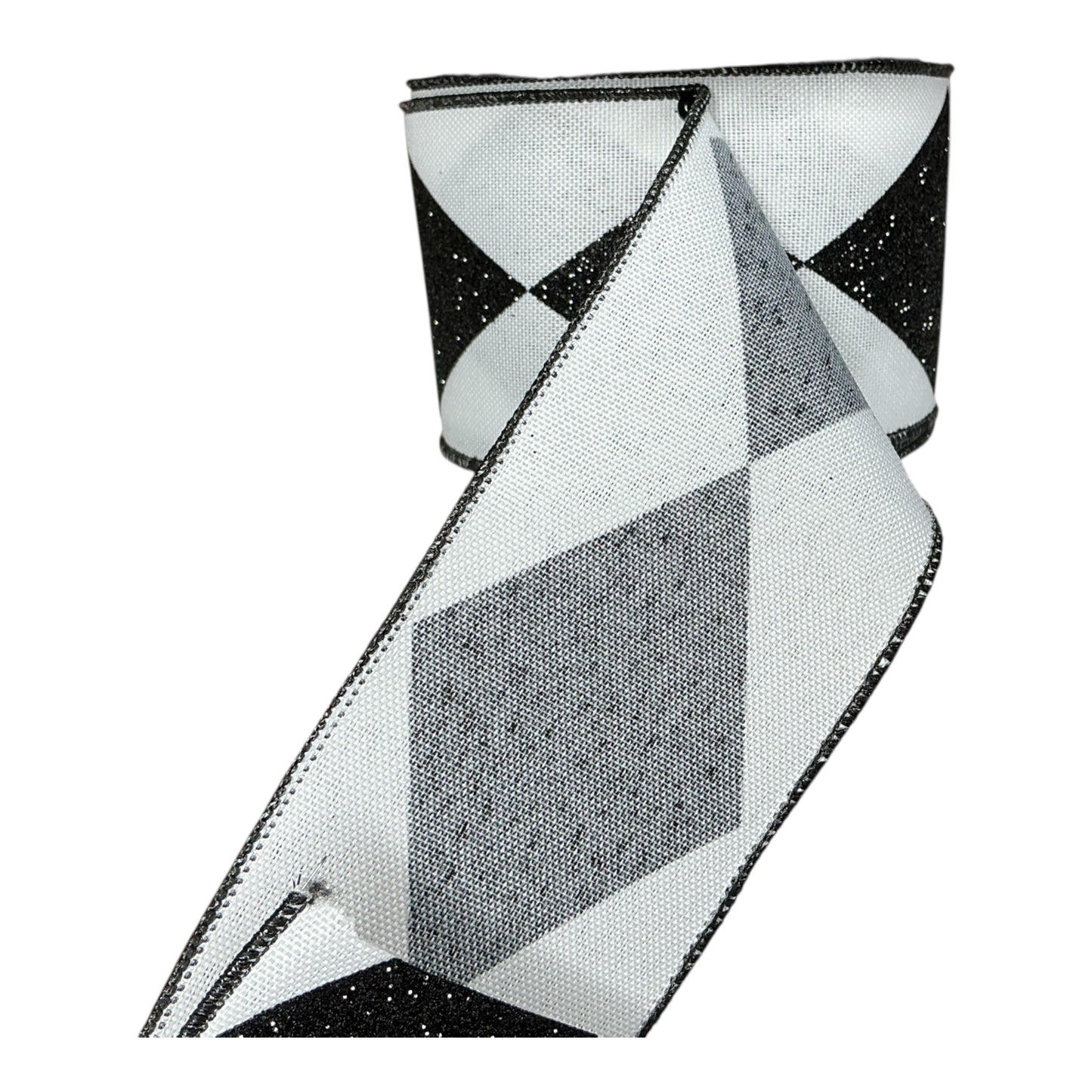 Black/White Harlequin Ribbon