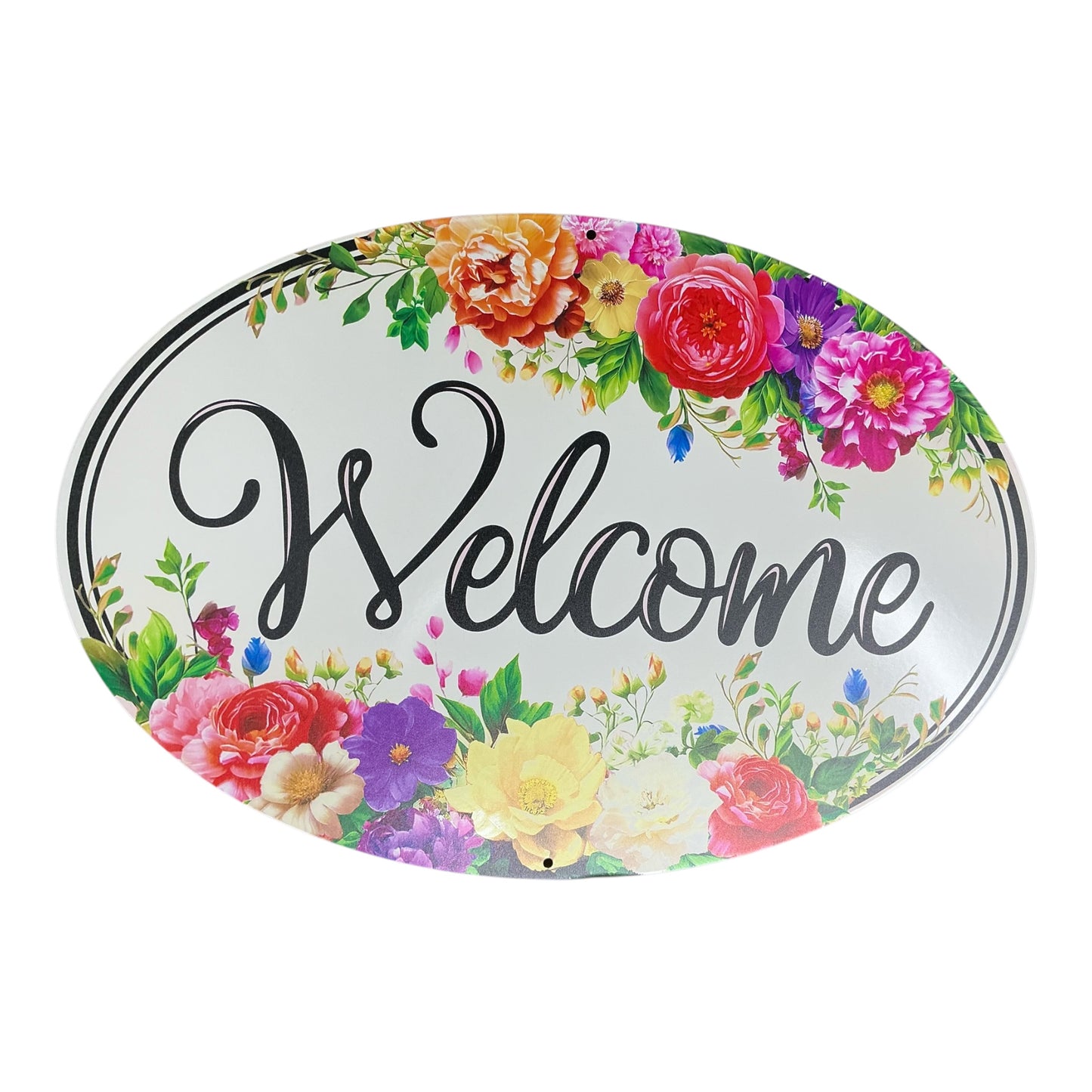 Oval Welcome Sign