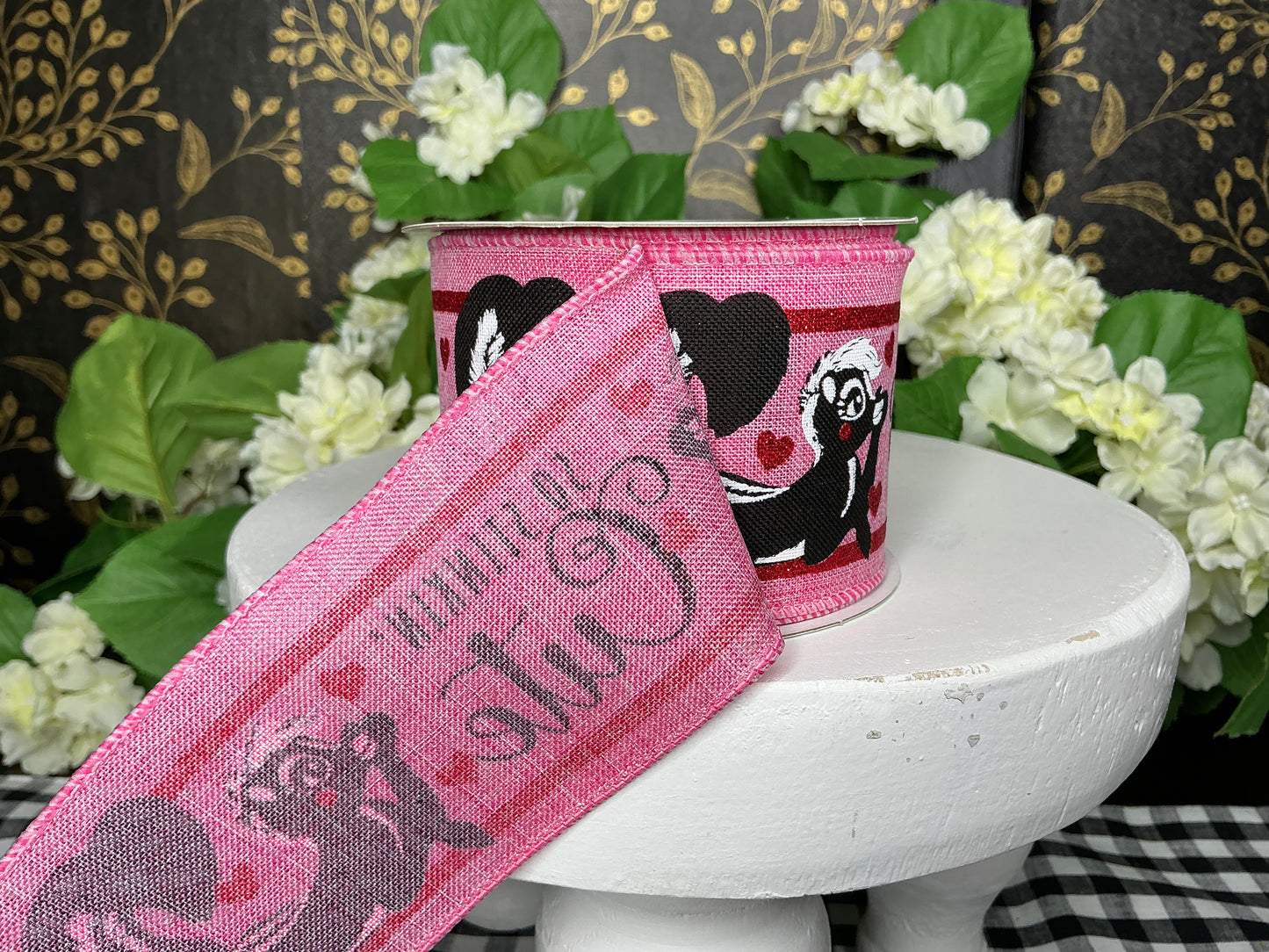 Valentine Skunk Ribbon