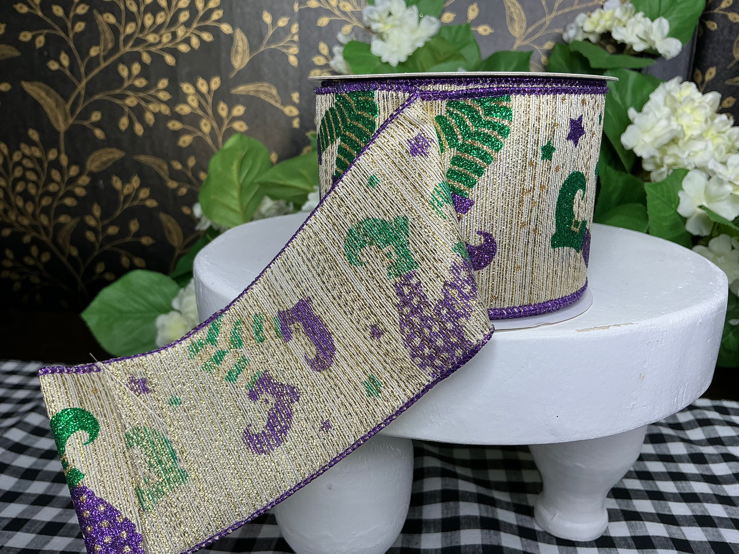 Jester Legs Ribbon - Mardi Gras
