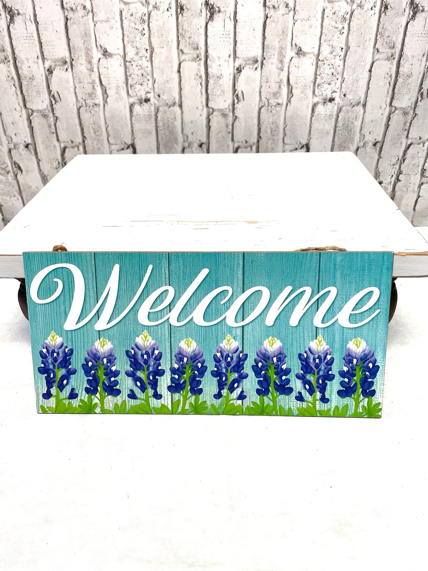 bluebonnet wreath sign, AP7267