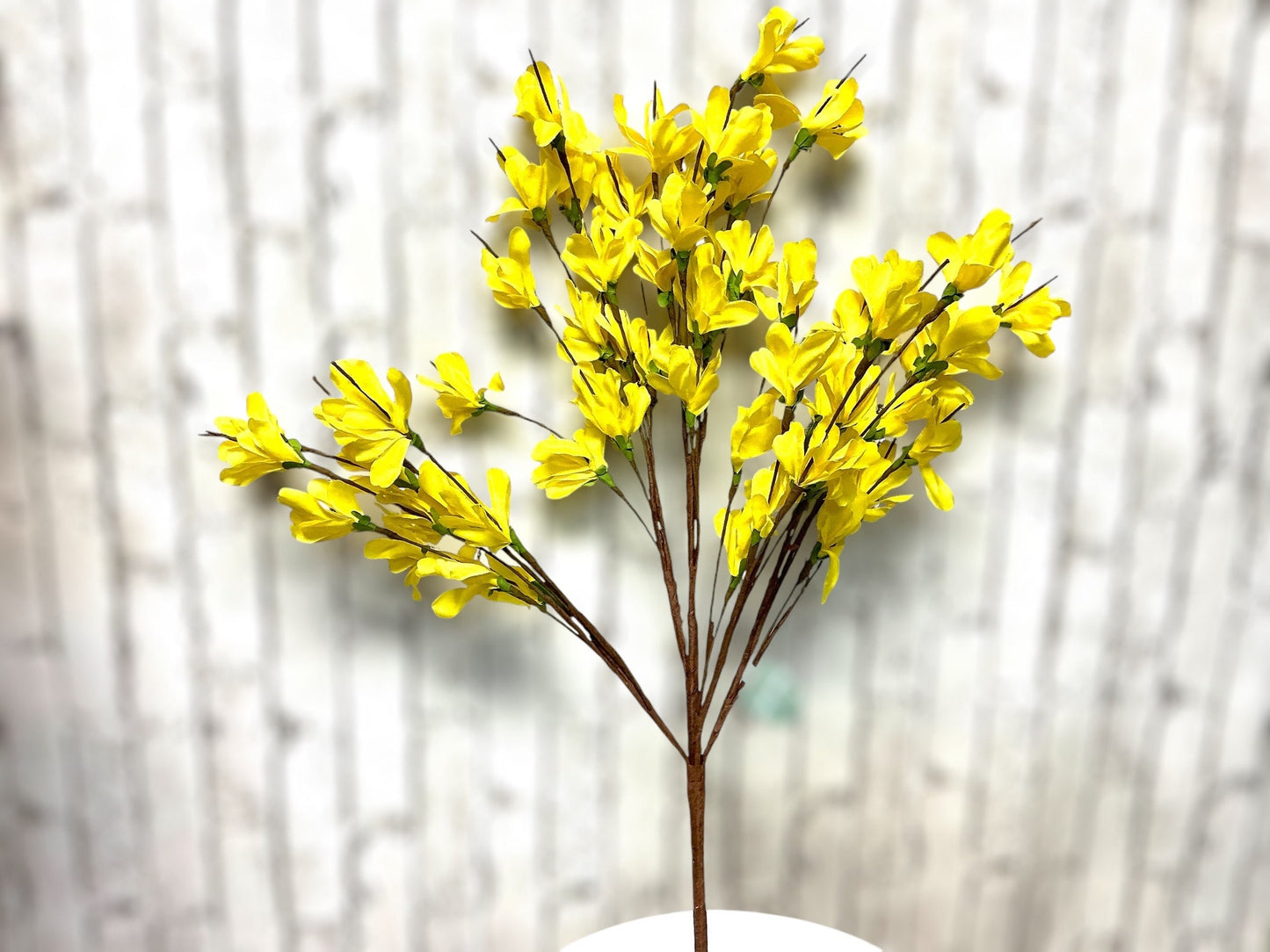 Artificial Yellow Forsythia Bush, 20”, MTF24095