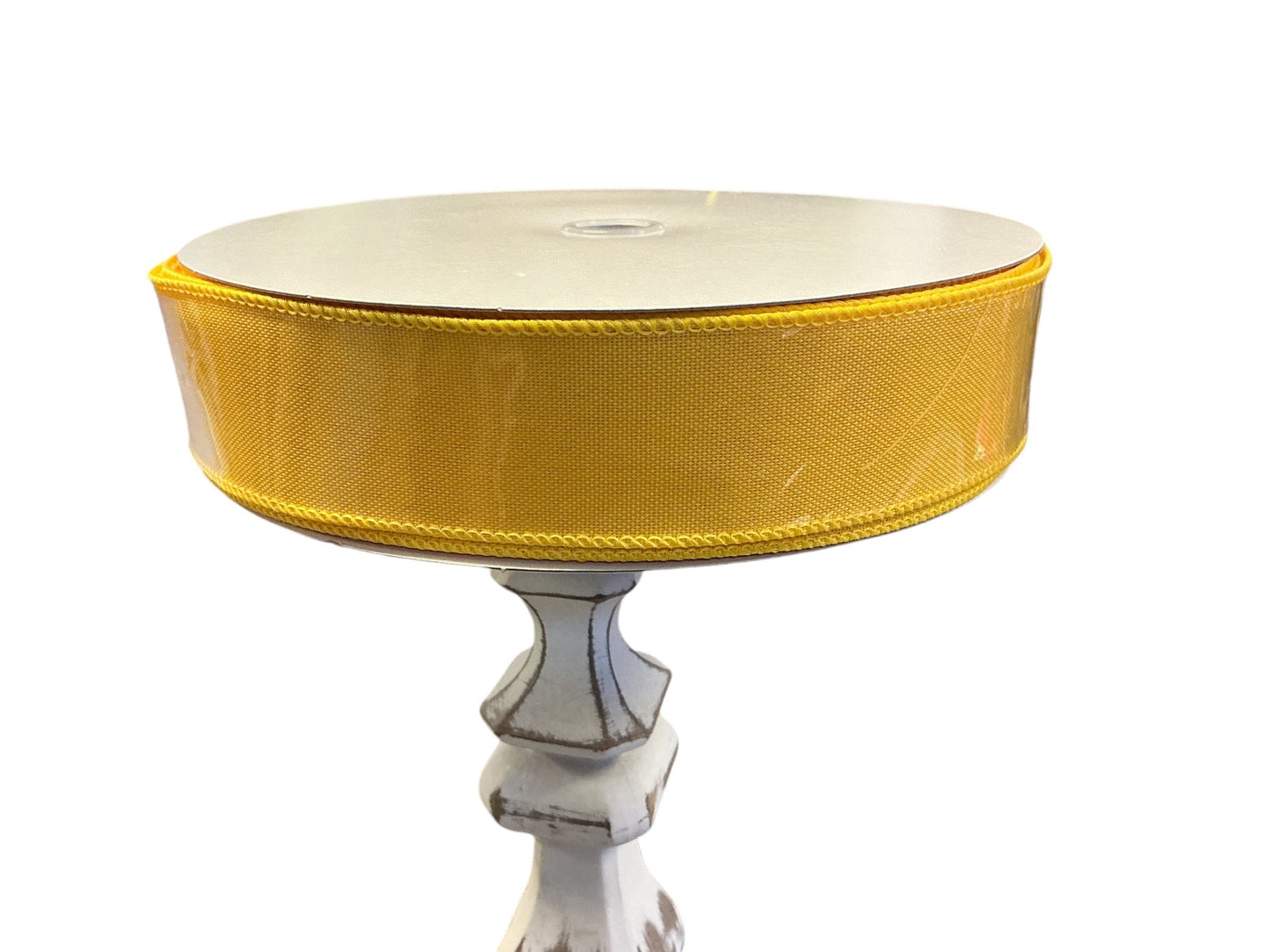 faux burlap ribbon, RC5008YW, yellow burlap ribbon, 50 yard roll burlap ribbon.