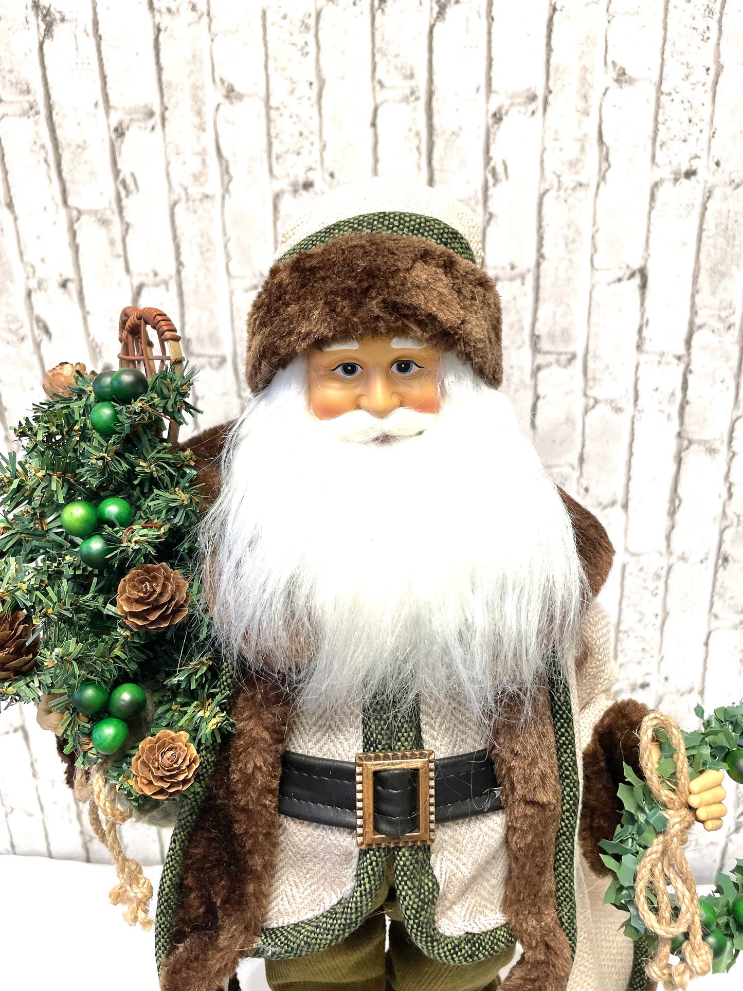 woolands Santa, 18 inch Woodland Santa, Christmas home decor, 4415563, Christmas Santa decor, Santa attachment, Santa embellishment