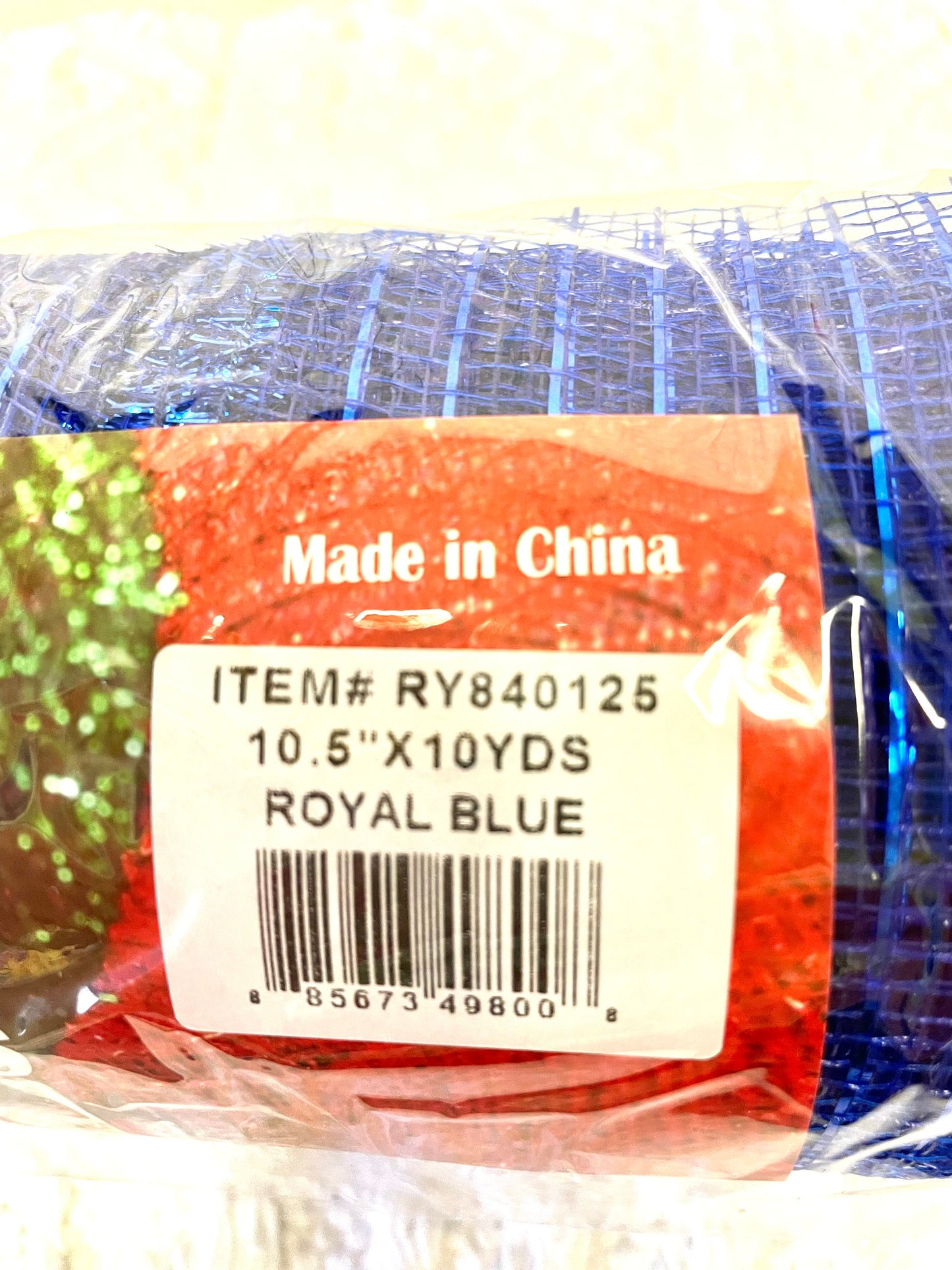 Royal blue mesh, blue mesh, RY840125, patriotic mesh, Christmas mesh, fall mesh, summer mesh