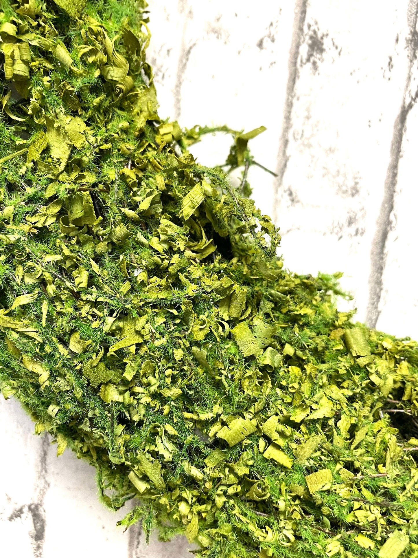 moss covered oval grapevine wreath base, 24”, 62647GN