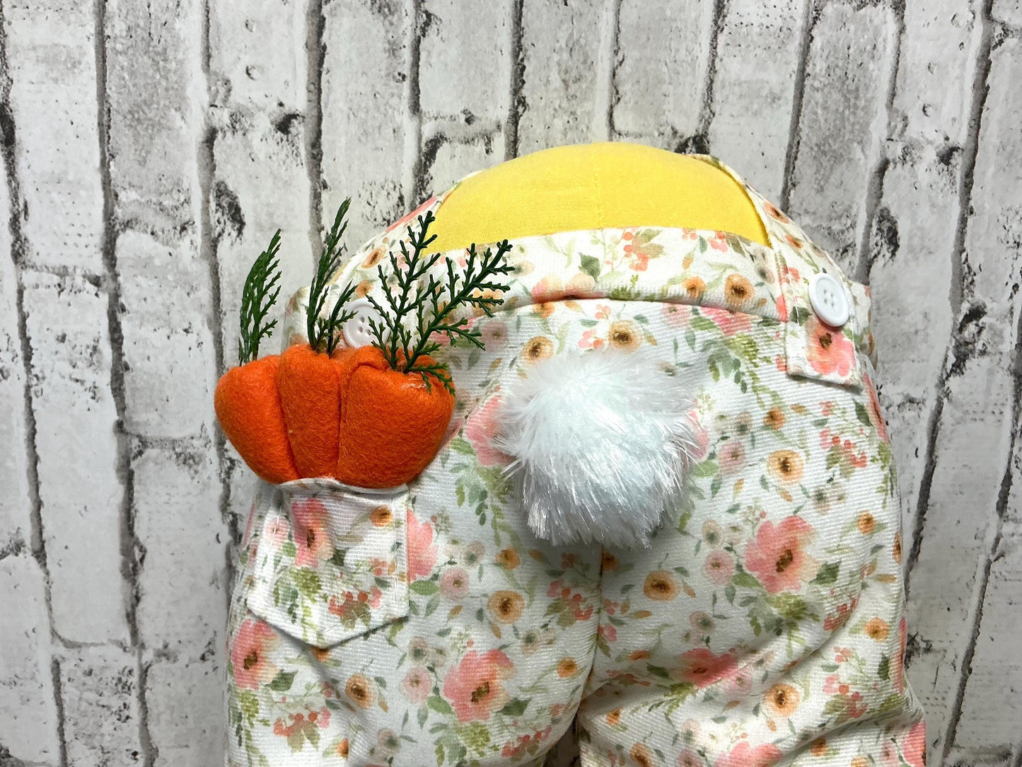 Girl Bunny Wreath Attachment 3 Piece Kit, Pink/Yellow/White/Tan, 27”H x10”W, HE7338