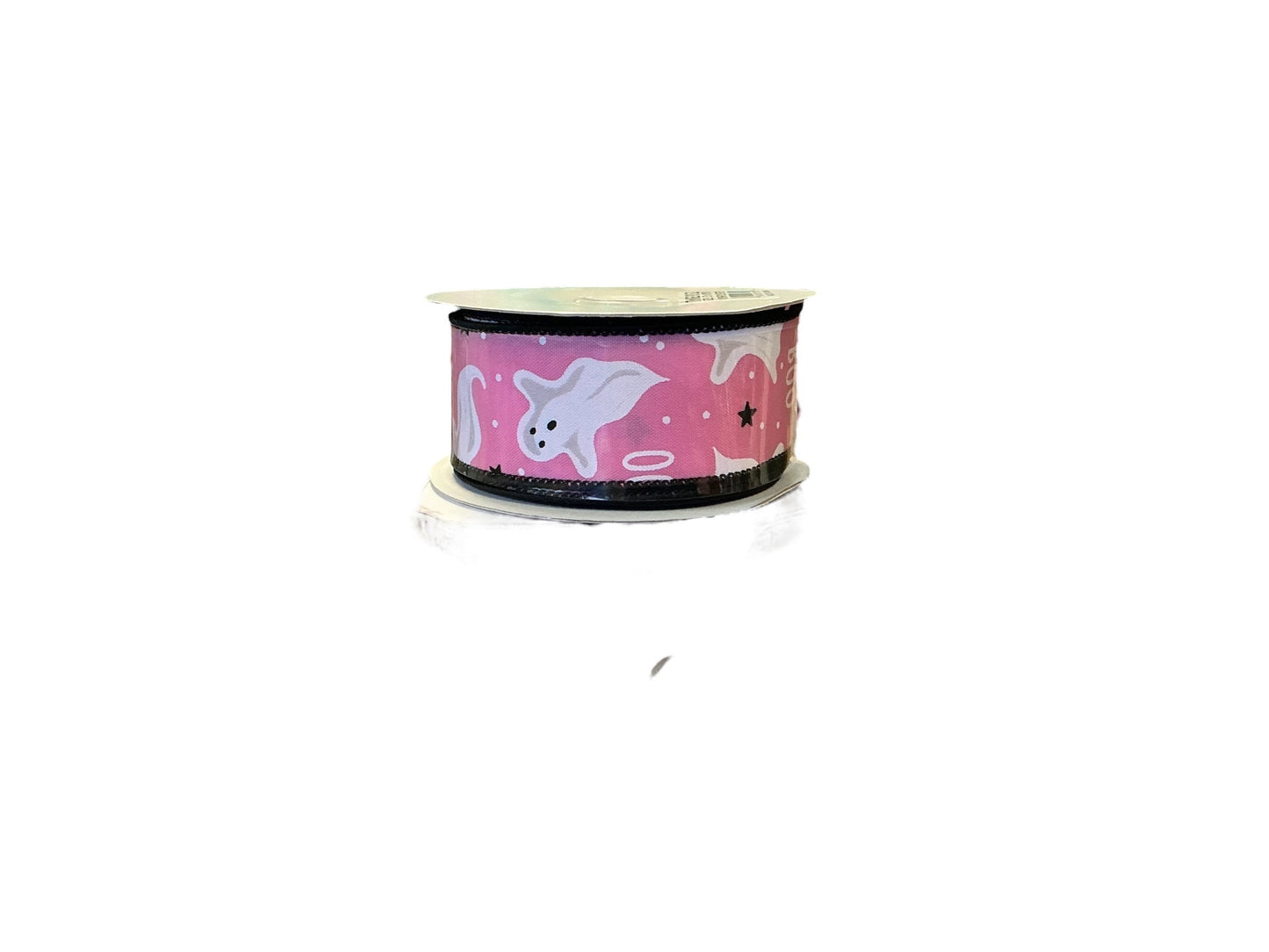 pink ghost Halloween ribbon, RGE181522, ghost ribbon, pink Halloween ribbon