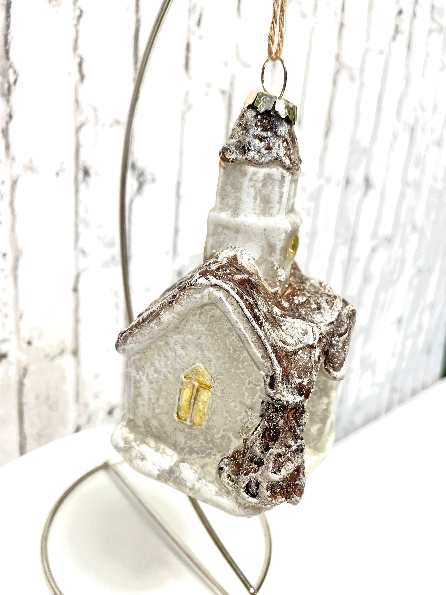 Glass Church Ornament