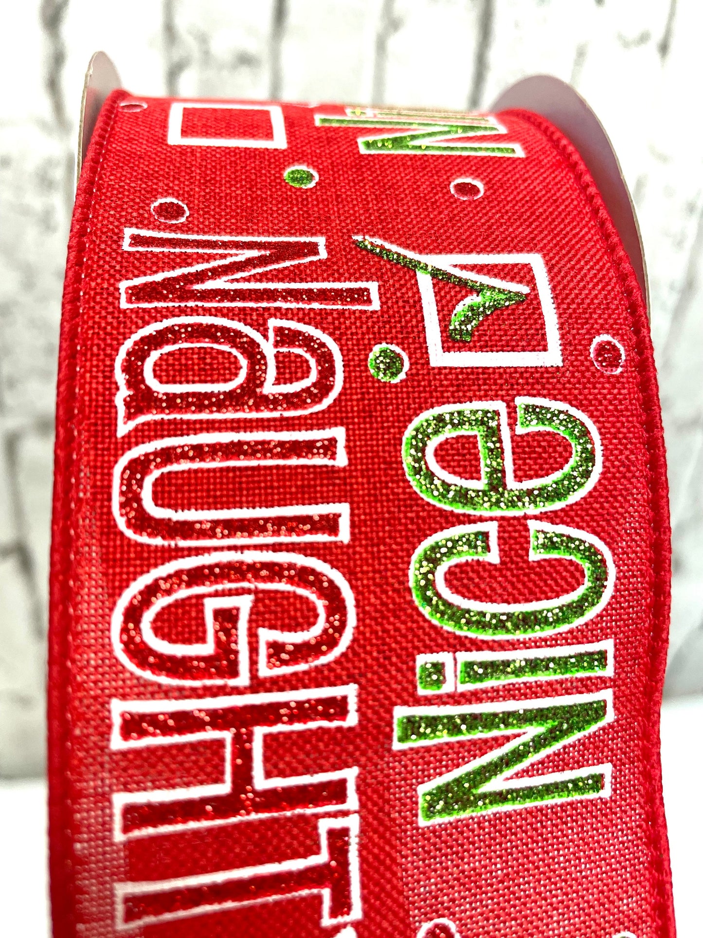 naughty or nice ribbon, RGA134524