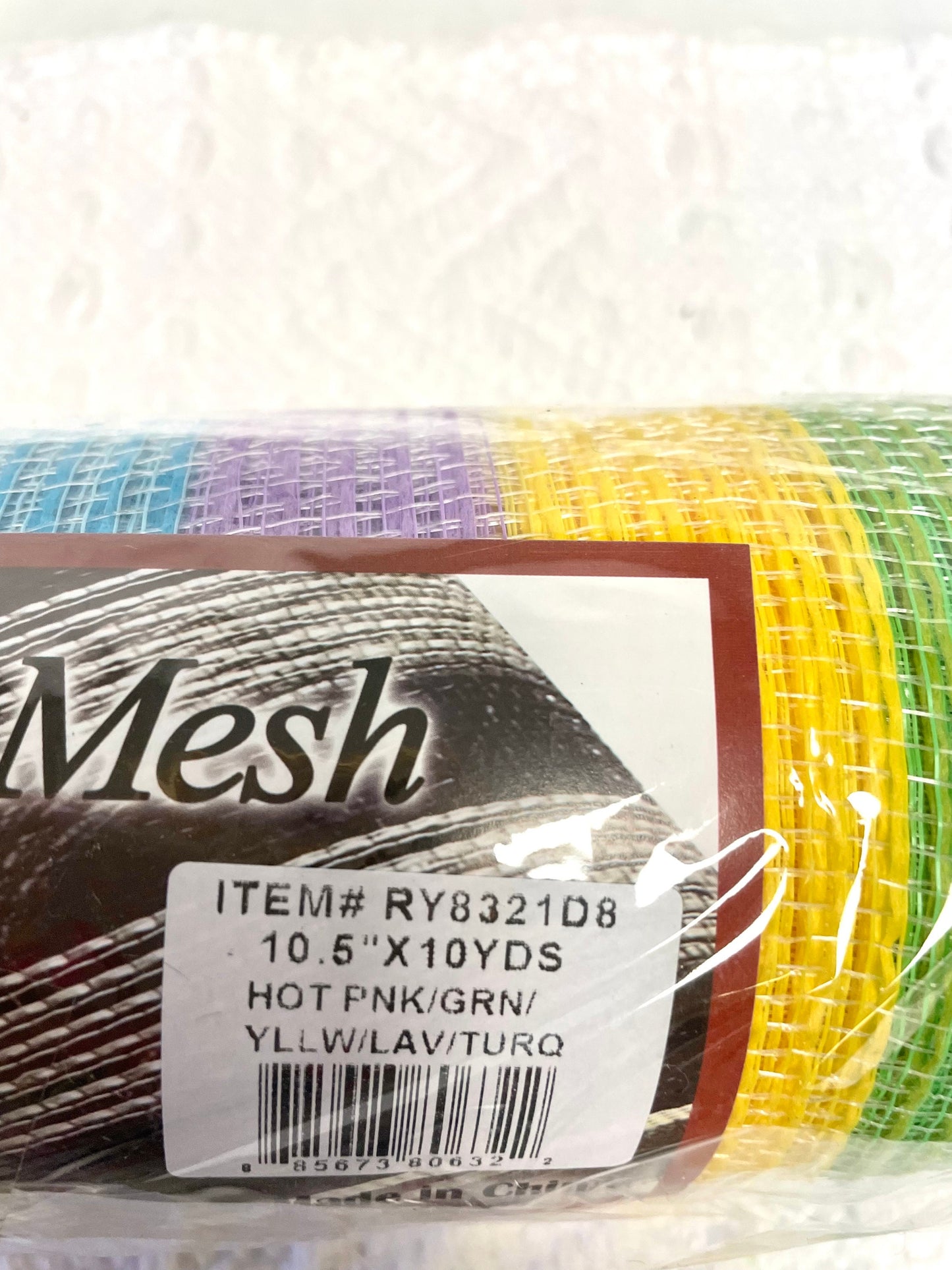 Striped mesh in spring colors, RY8321D8