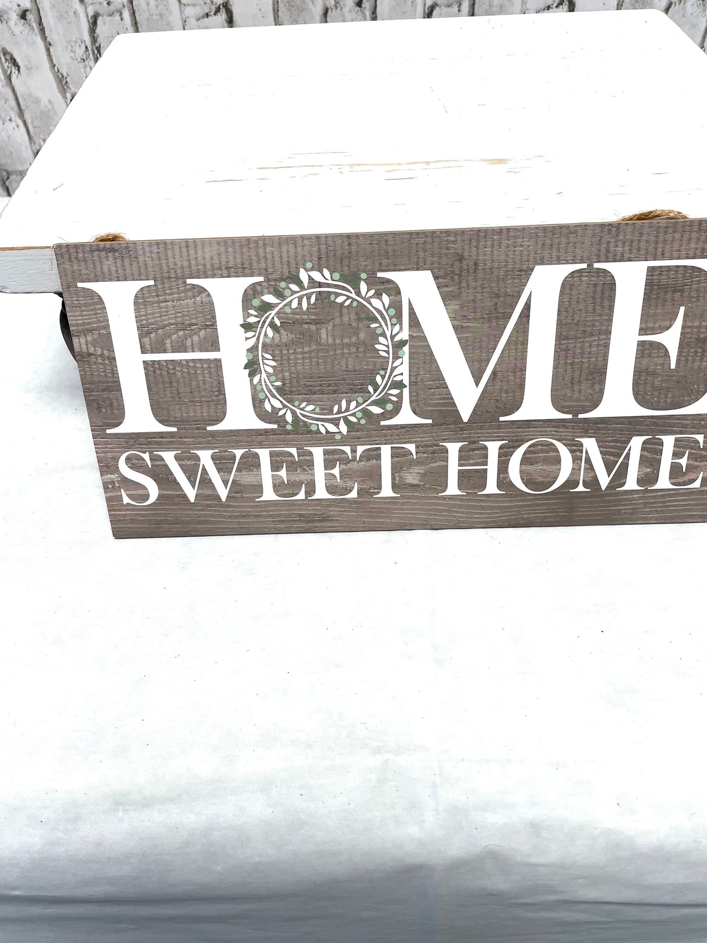 Home Sweet Home wreath sign, AP8310, everyday wreath sign,