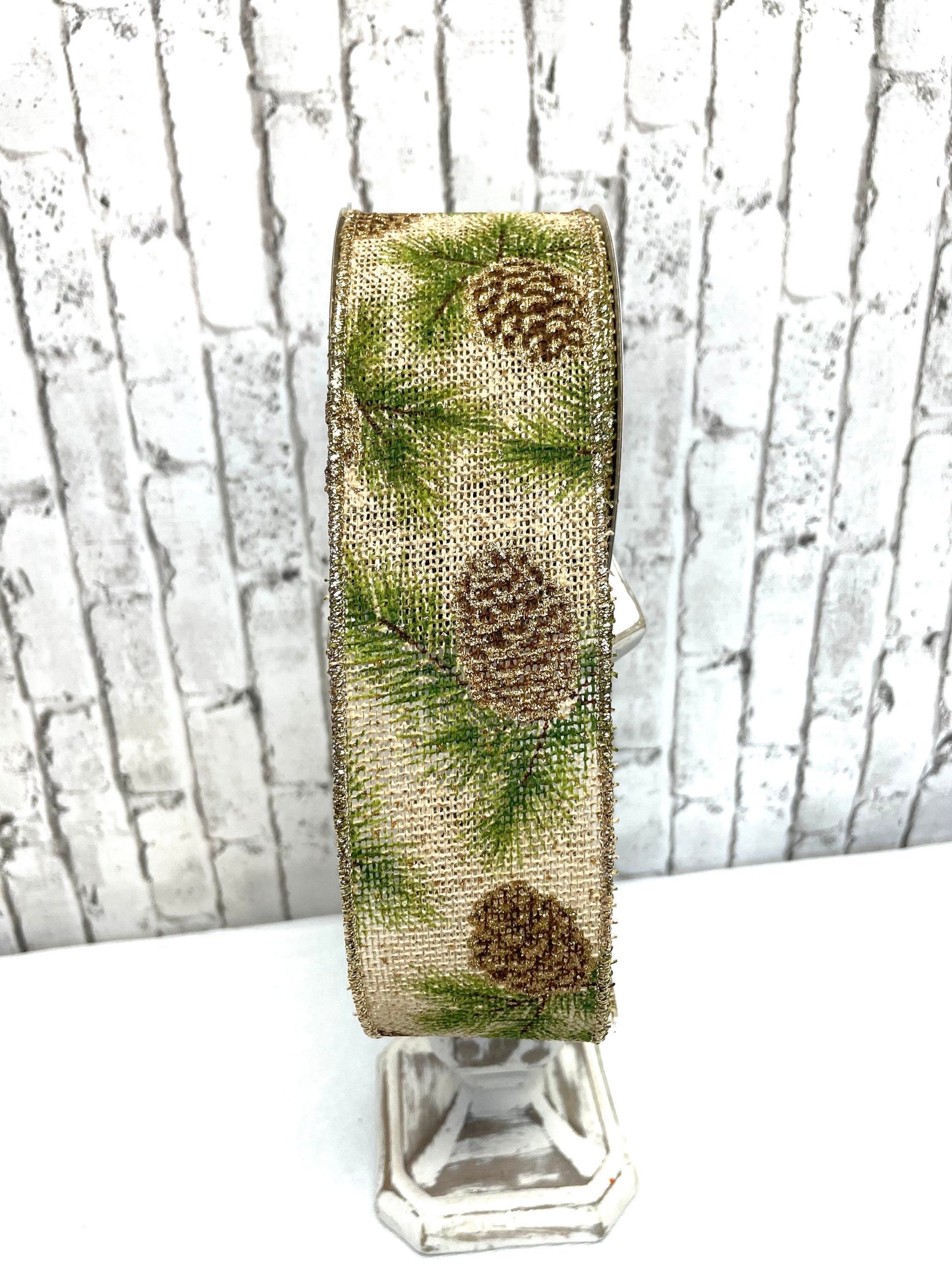 pinecone/pine needles ribbon, RGE150301