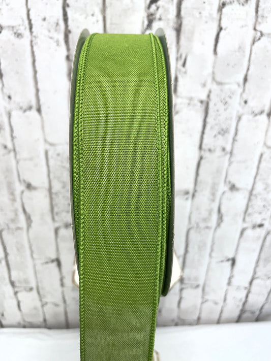 moss green faux burlap ribbon, RC5008, faux burlap ribbon, 50 yard burlap ribbon.
