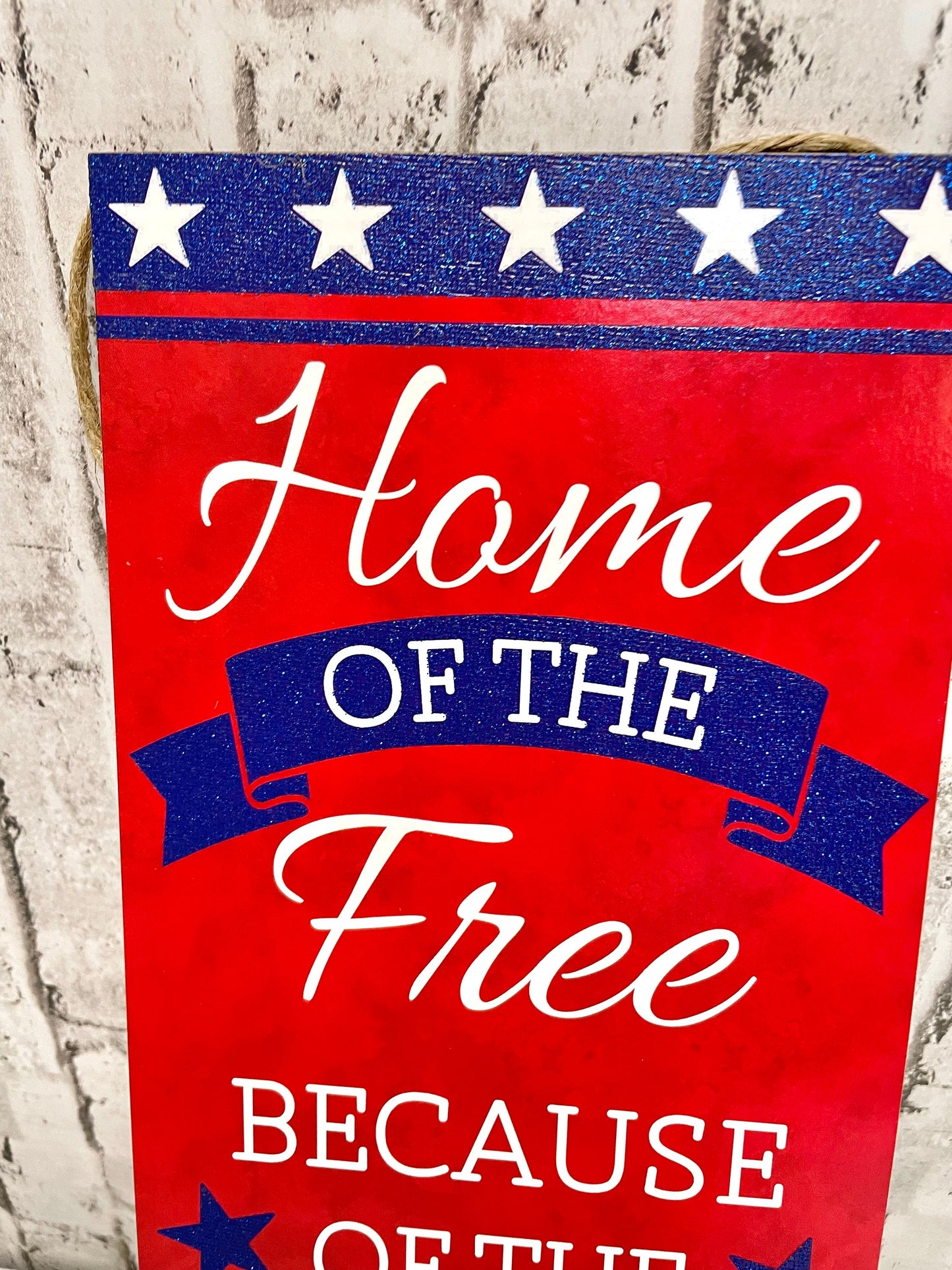 home of the brave sign, AP8877
