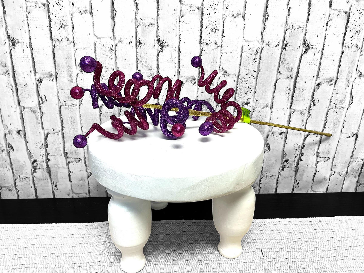 Glitter Ball Springy Spray, 24”H, Pink, Purple and Gold, 85992BTPU