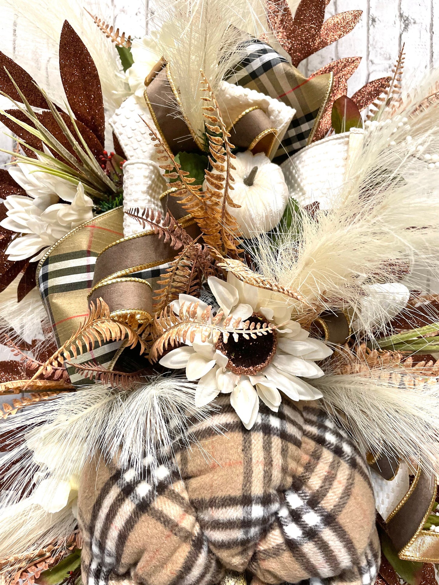 boho fall pumpkin wreath, boho fall decor, neutral fall boho wreath, neutral boho fall decor, fall pumpkin wreath, neutral fall decor, gift