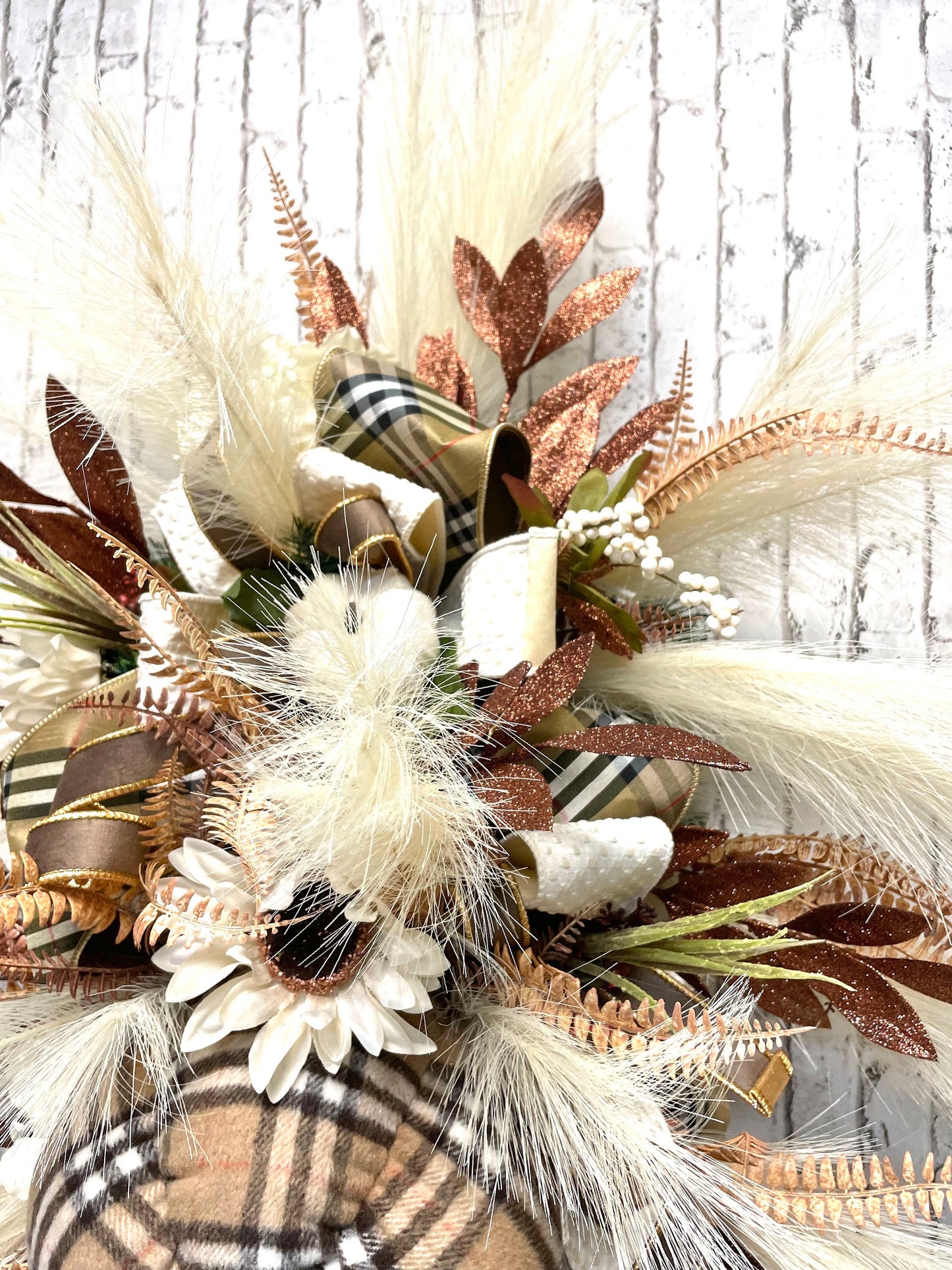 boho fall pumpkin wreath, boho fall decor, neutral fall boho wreath, neutral boho fall decor, fall pumpkin wreath, neutral fall decor, gift