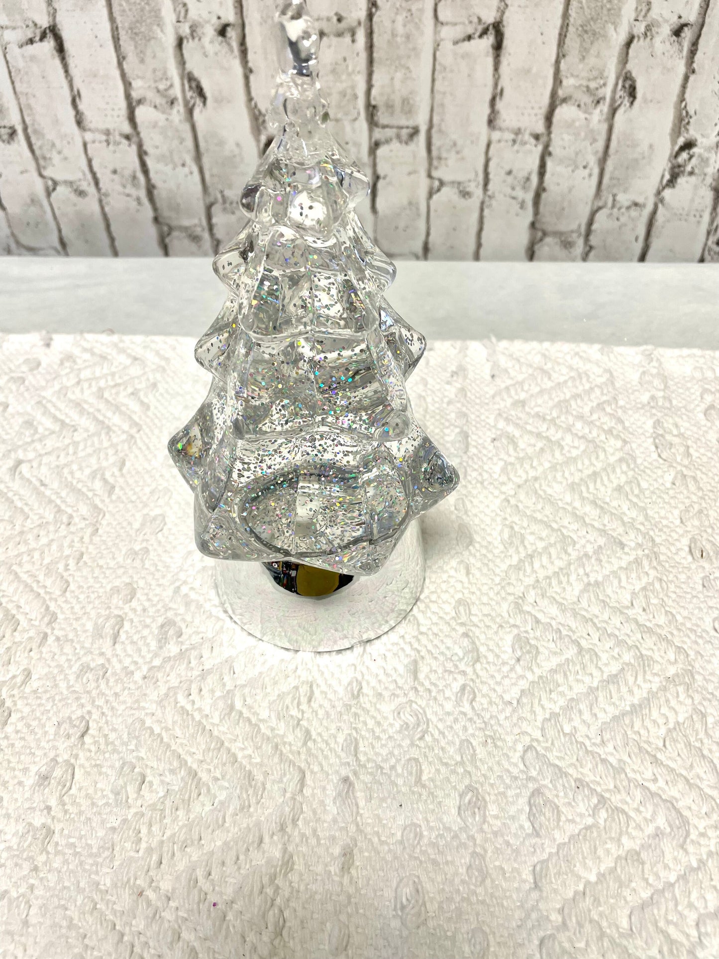 Christmas tree snow globe, lighted Christmas tree snow globe, tree snow globe, wedding gift, birthday gift, housewarming gift