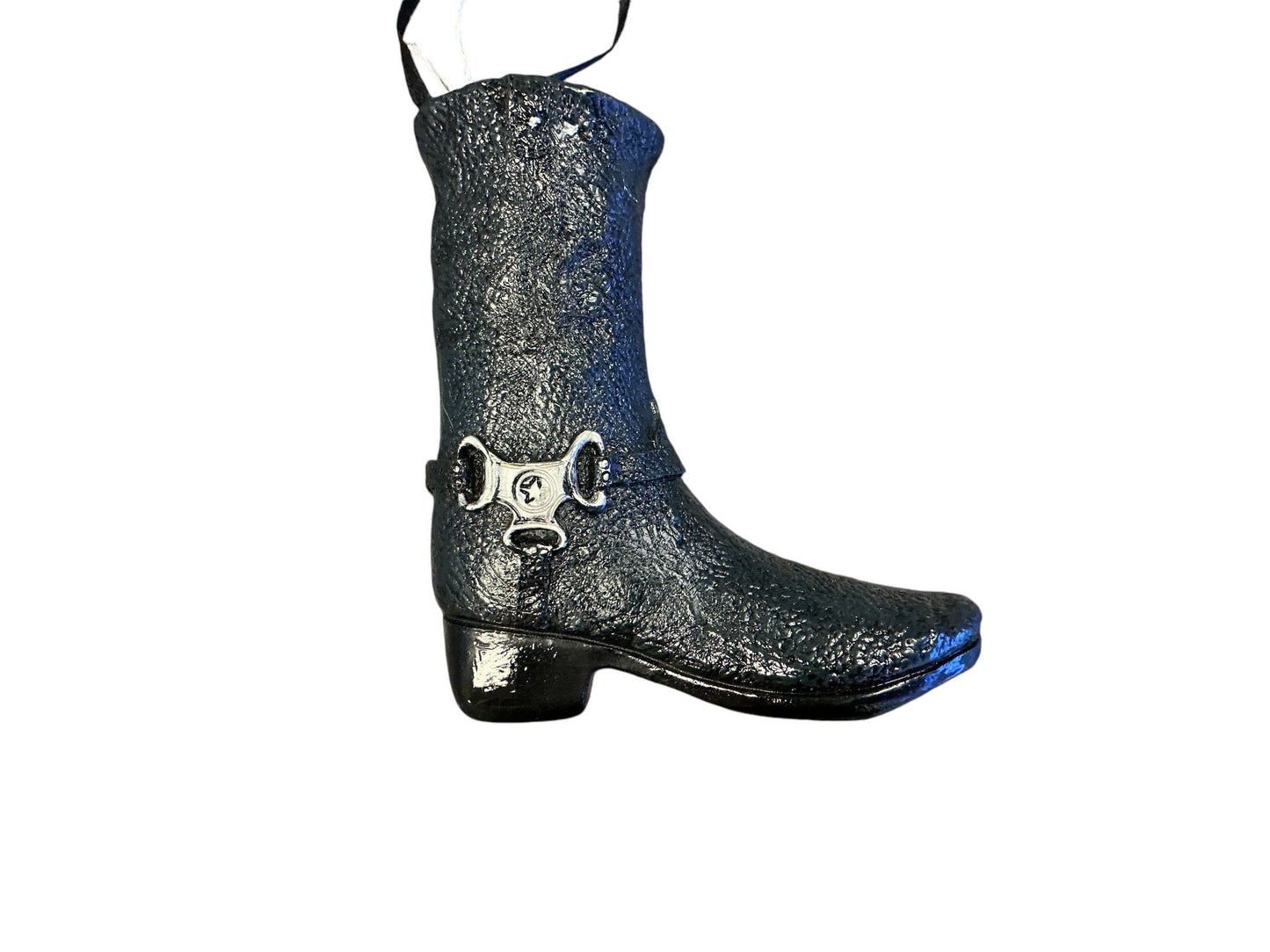 black boot Christmas ornament