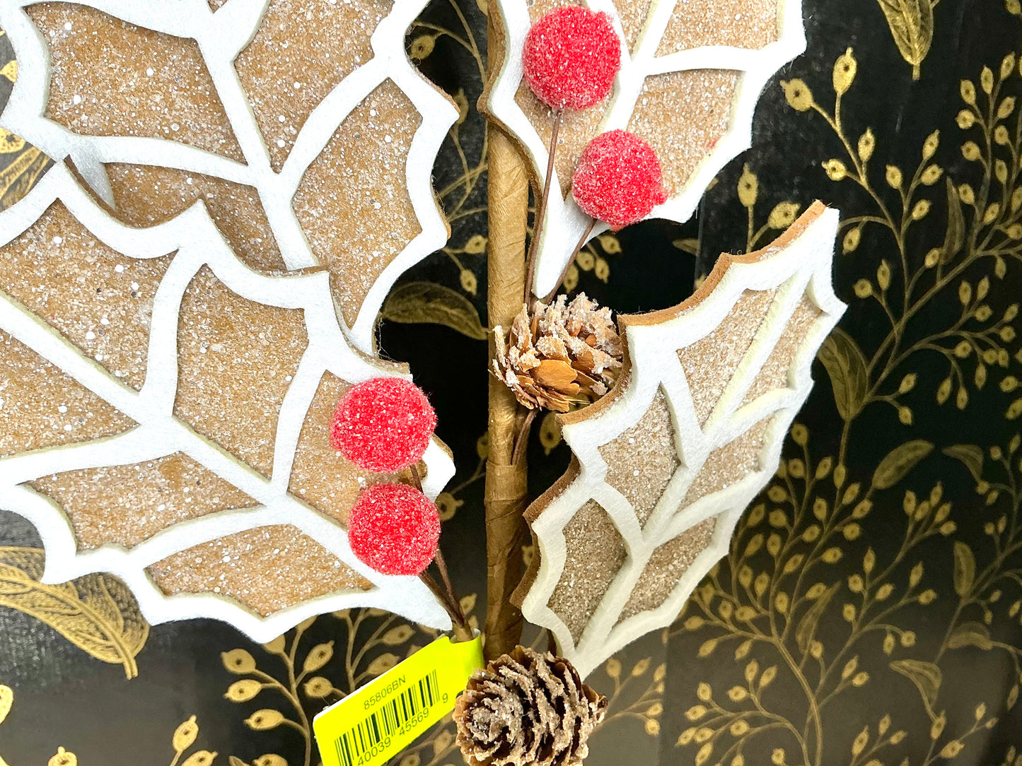 Holly leaf cookie spray, 85806BN