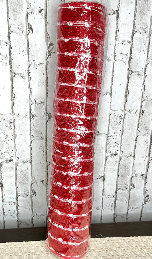 Red mesh with white stripes, 21”, RY920049