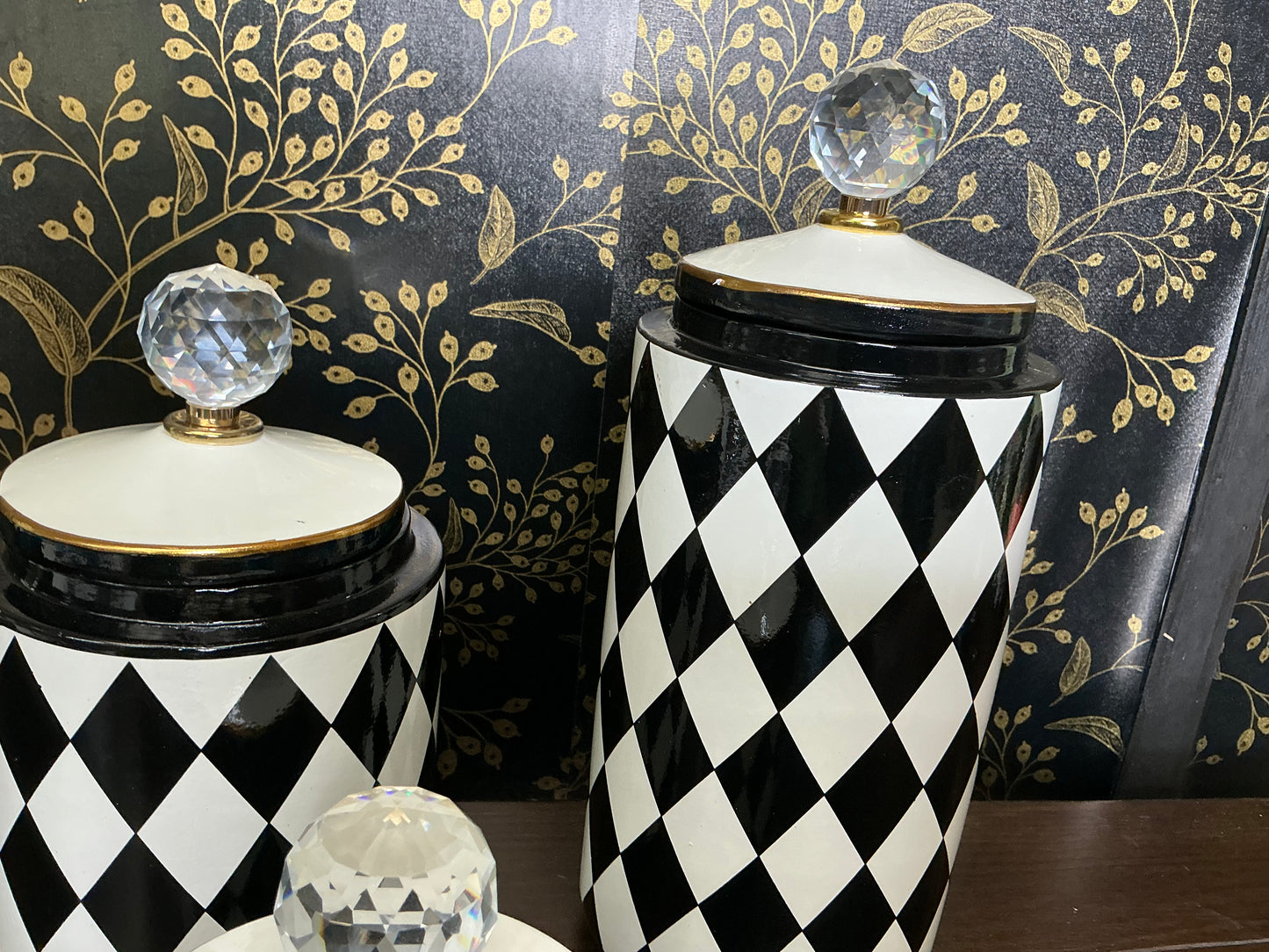 Harlequin canister set, Mark Roberts