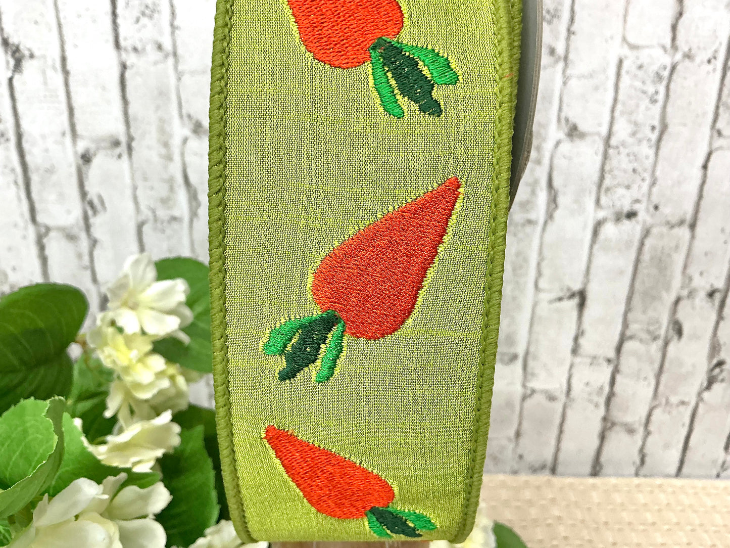 Cutesy Carrots, Farrisilk designer ribbon, SR089-12