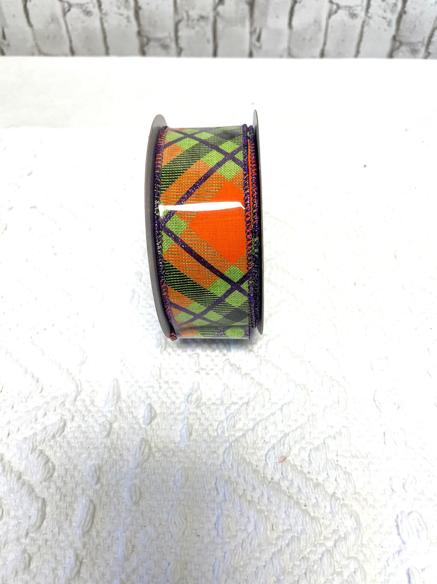 Halloween ribbon, halloween plaid ribbon, RGA1201E9,