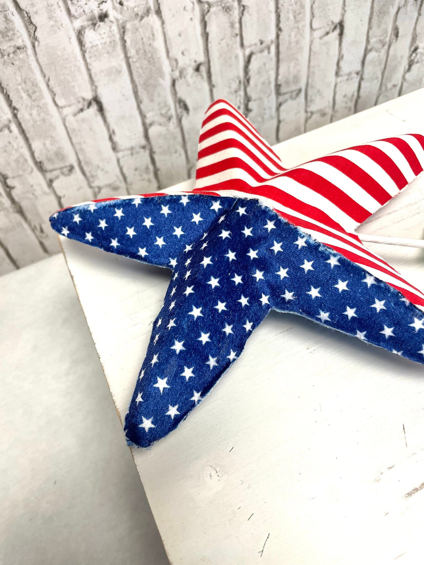 Patriotic star pick, patriotic flag star pick, 74227RWB, patriotic pick, star pick, summer patriotic star pick