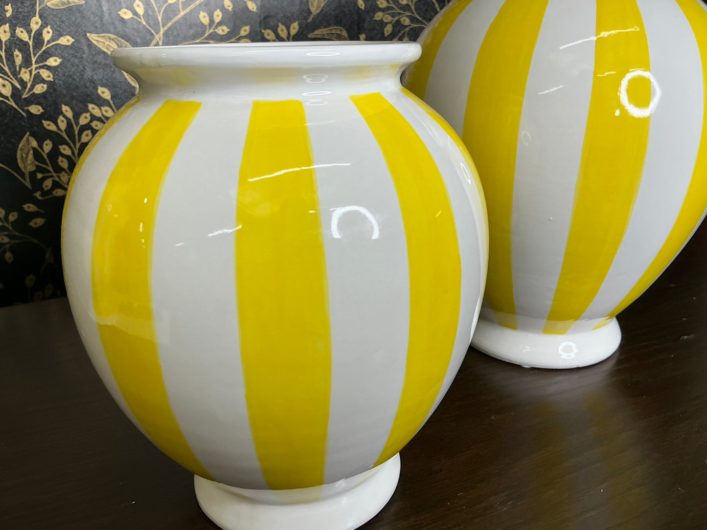 Yellow and white jar set, Mark Roberts