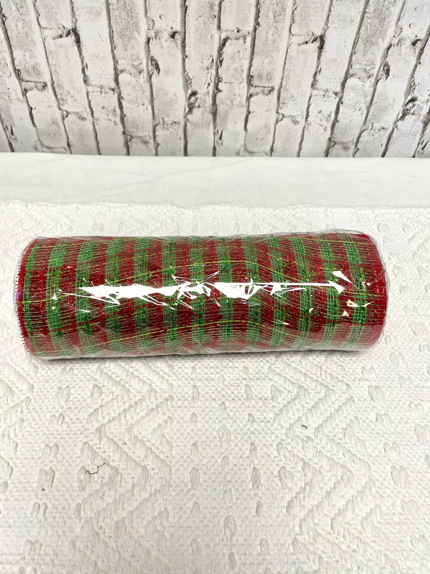 RY840934, red lime green mesh, laser foil check mesh