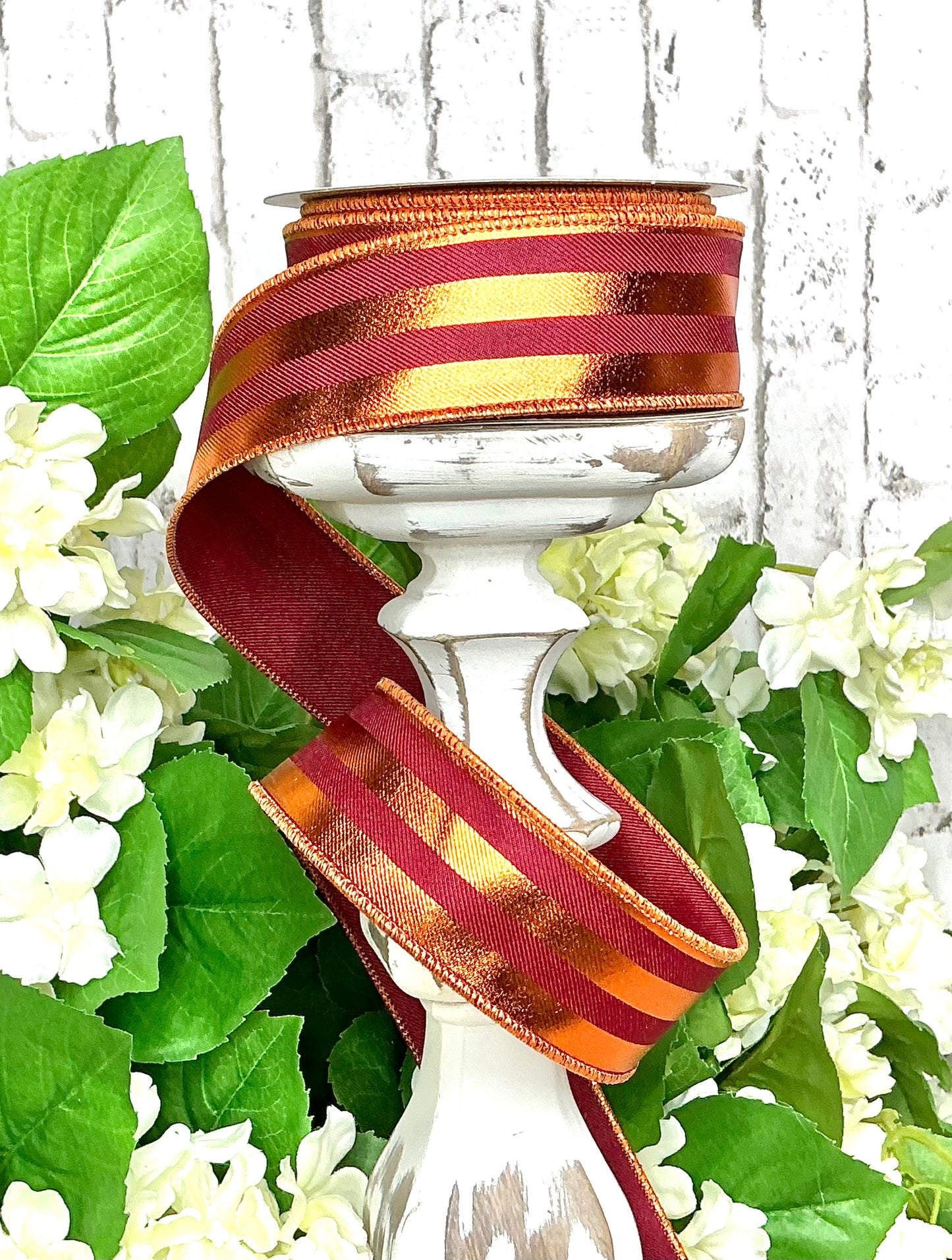 Red with copper stripes Ribbon, RGE1431EM