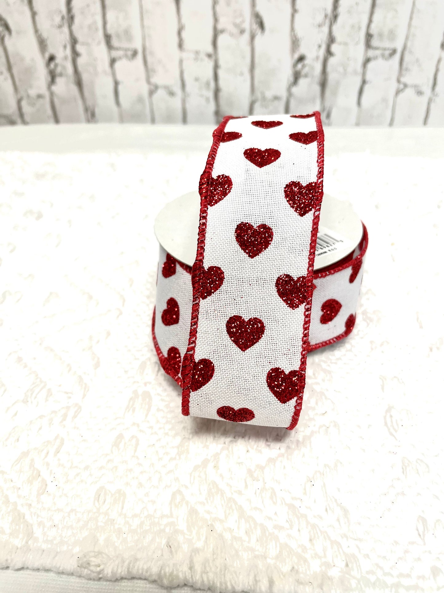 Valentines ribbon with red hearts, RGA173727, Valentine’s Day ribbon, 1.5 valentines ribbon, #9 valentines ribbon, red heart ribbon