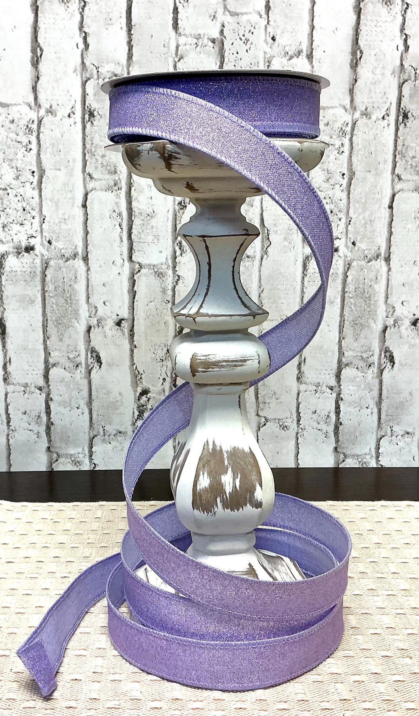 Lavender Shimmer Ribbon, 7/8” x 10YD, Wired, RGE738013