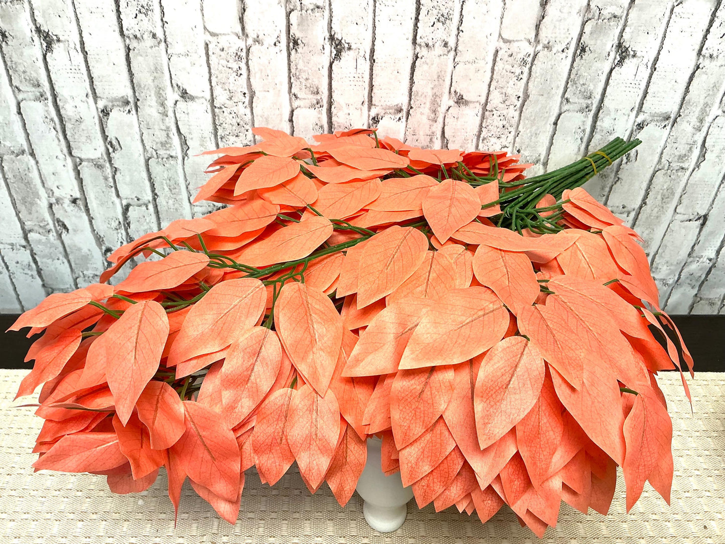 Coral Fucus leaf bundle, 12 pc, 23”L, FG633743