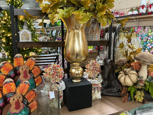 Gold Urn on square base, Mark Roberts