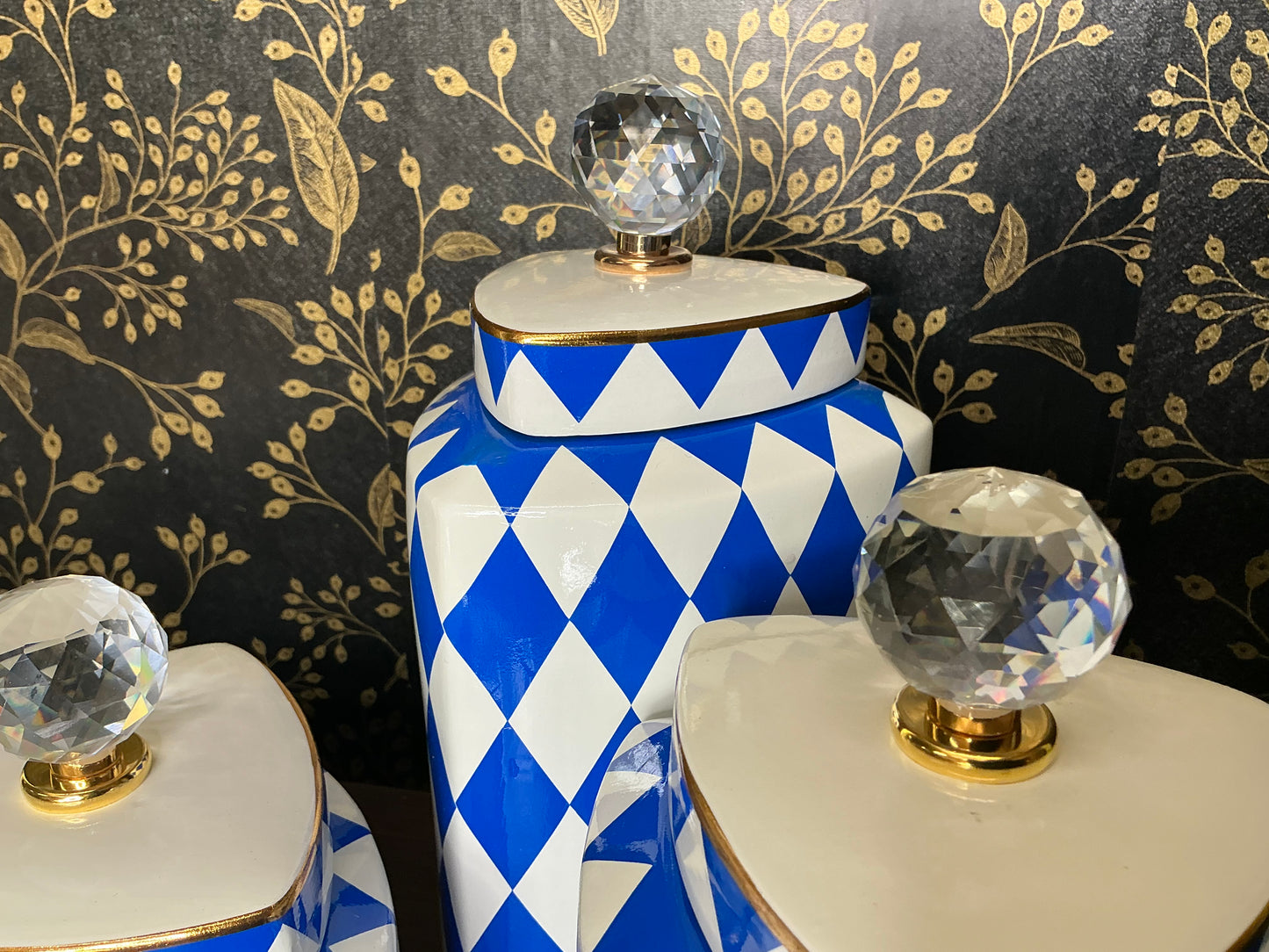 Harlequin canister set, Mark Roberts