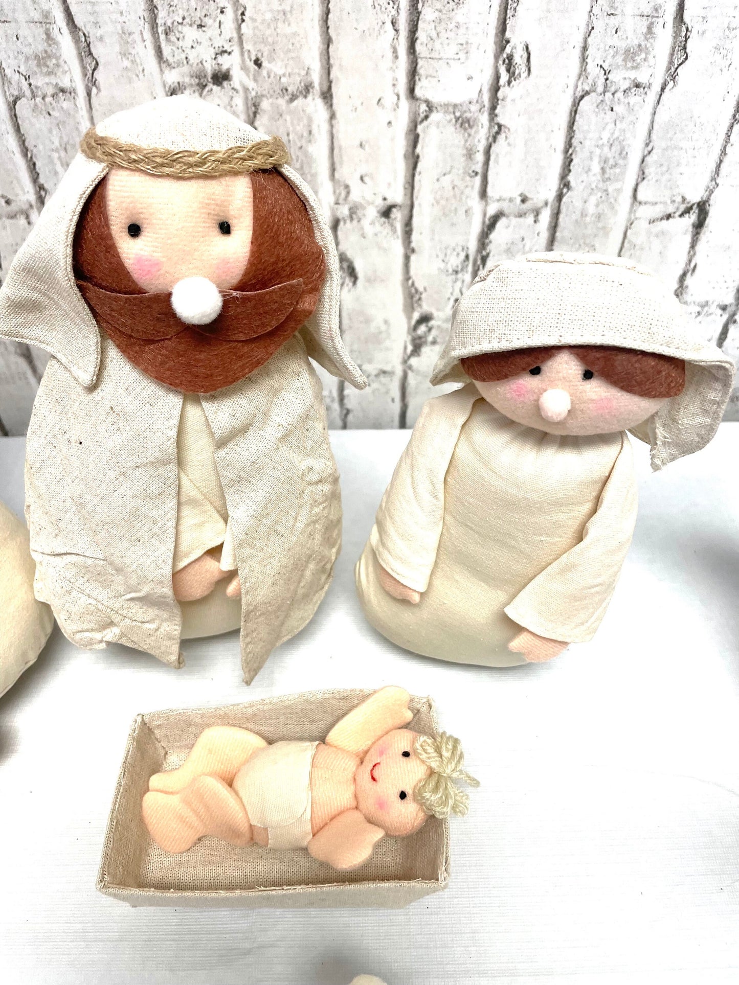 stuffed Nativity, 4416113, 8 piece Nativity, 15 inch  Nativity, Christmas home decor, holiday decor