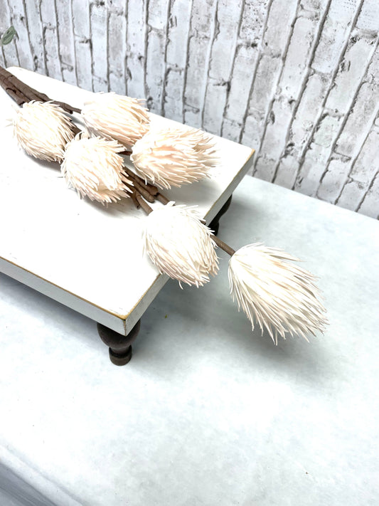 Cream thistle spray, MTF22576, medium thistle spray, cream flowers, Ivory flowers, everyday flower, spring flower, fall flower
