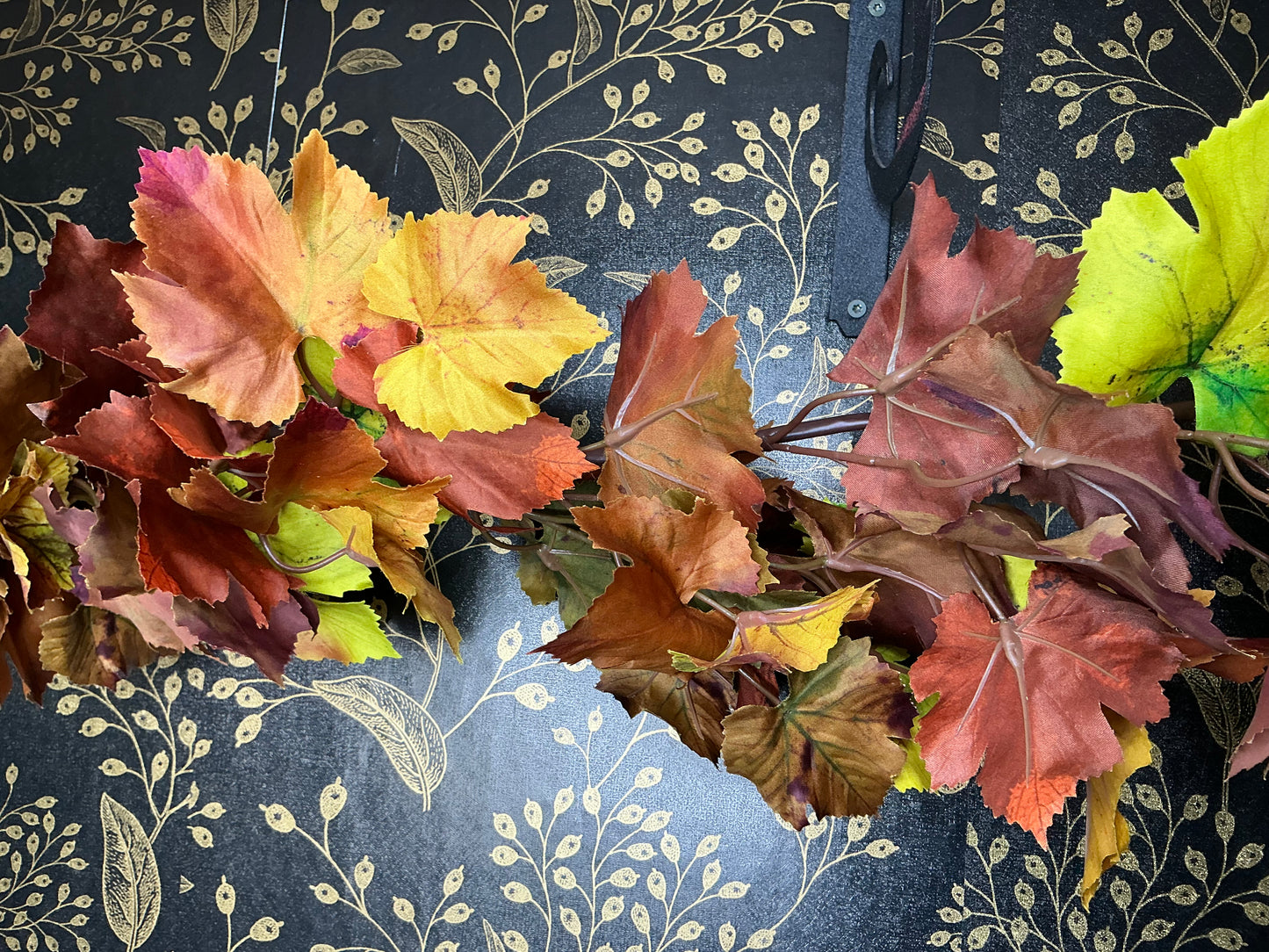 Maple leaf Garland, FL7037-BRNYG