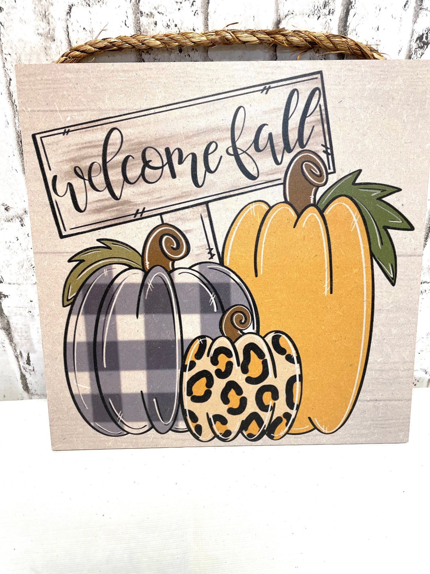 Fall sign, welcome fall sign, pumpkin sign, yellow pumpkin sign, blue pumpkin sign, leopard pumpkin sign