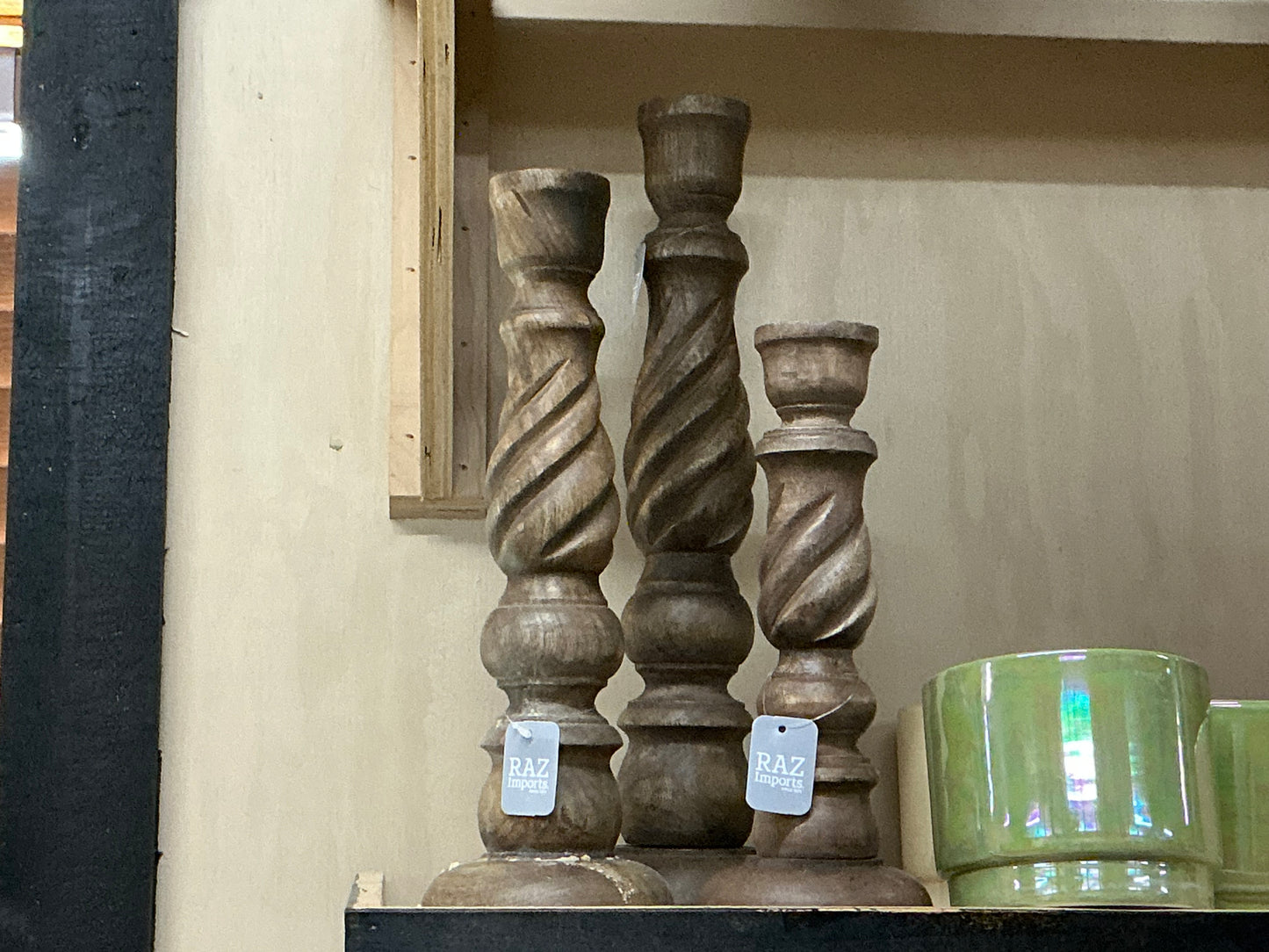 Wooden candle sticks, 4524008