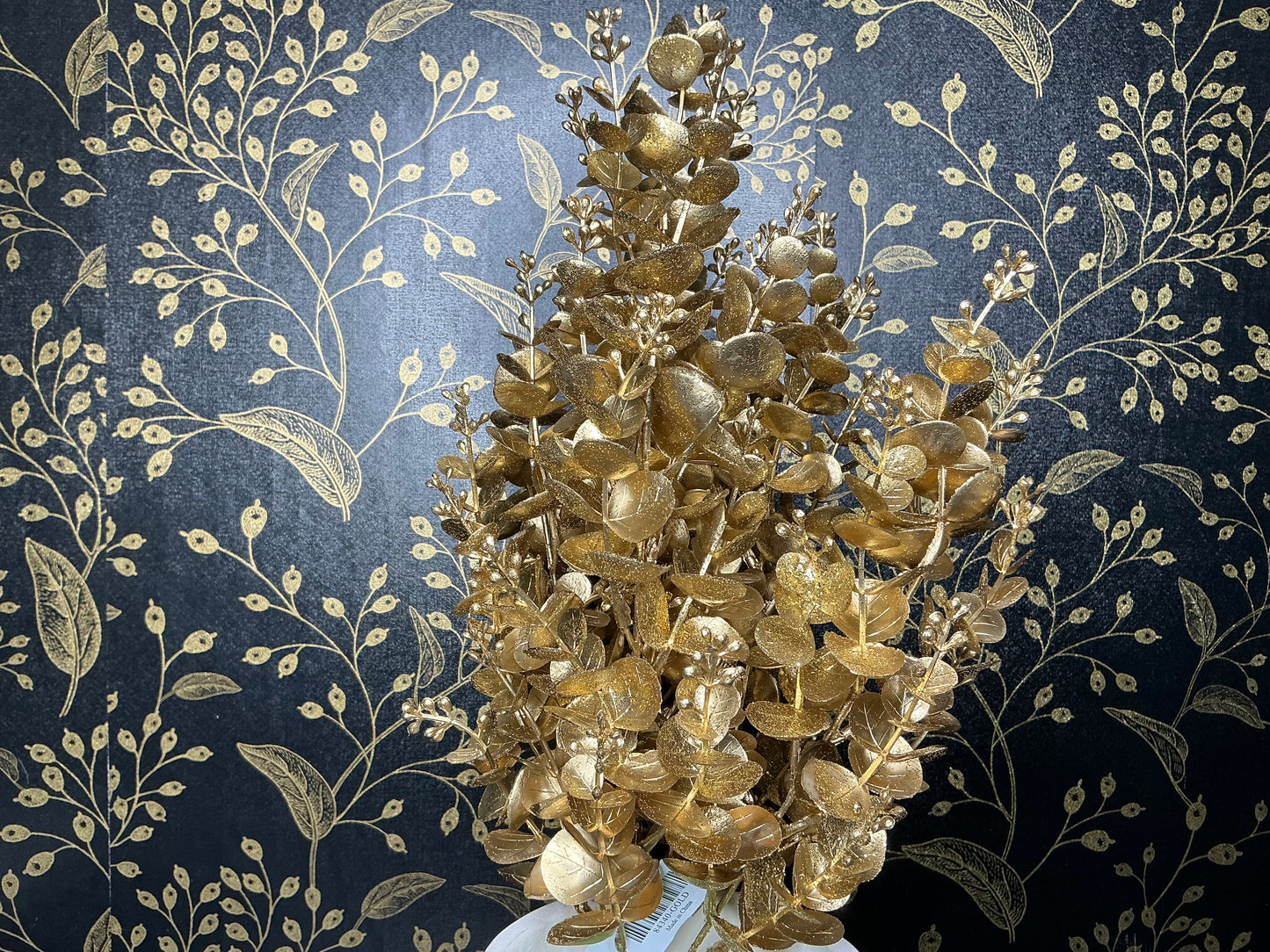Gold glitter Eucalyptus, 84340-GOLD