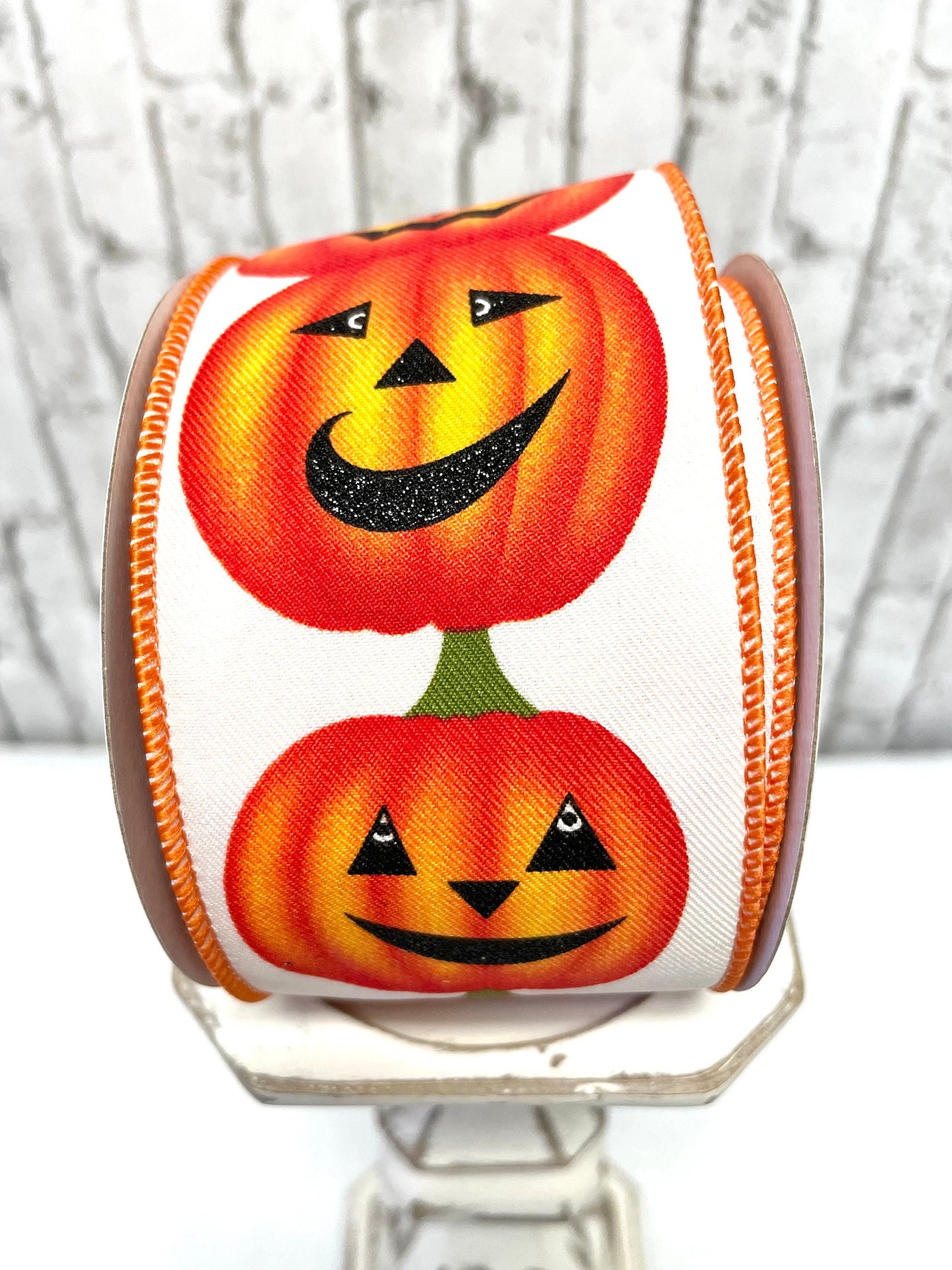 Halloween ribbon, Jack-O-Latern with glitter ribbon, RGC146230