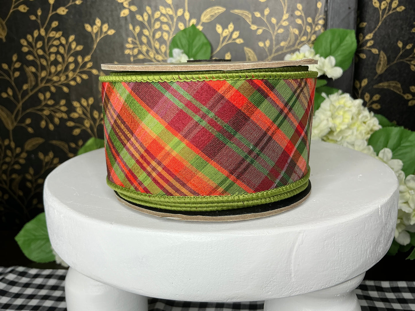 Diagonal auburn plaid - d stevens