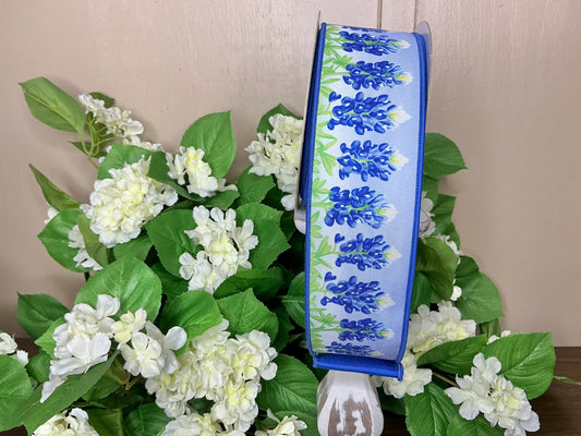 Bluebonnets Ribbon, D’Lux designer ribbon, LX1037