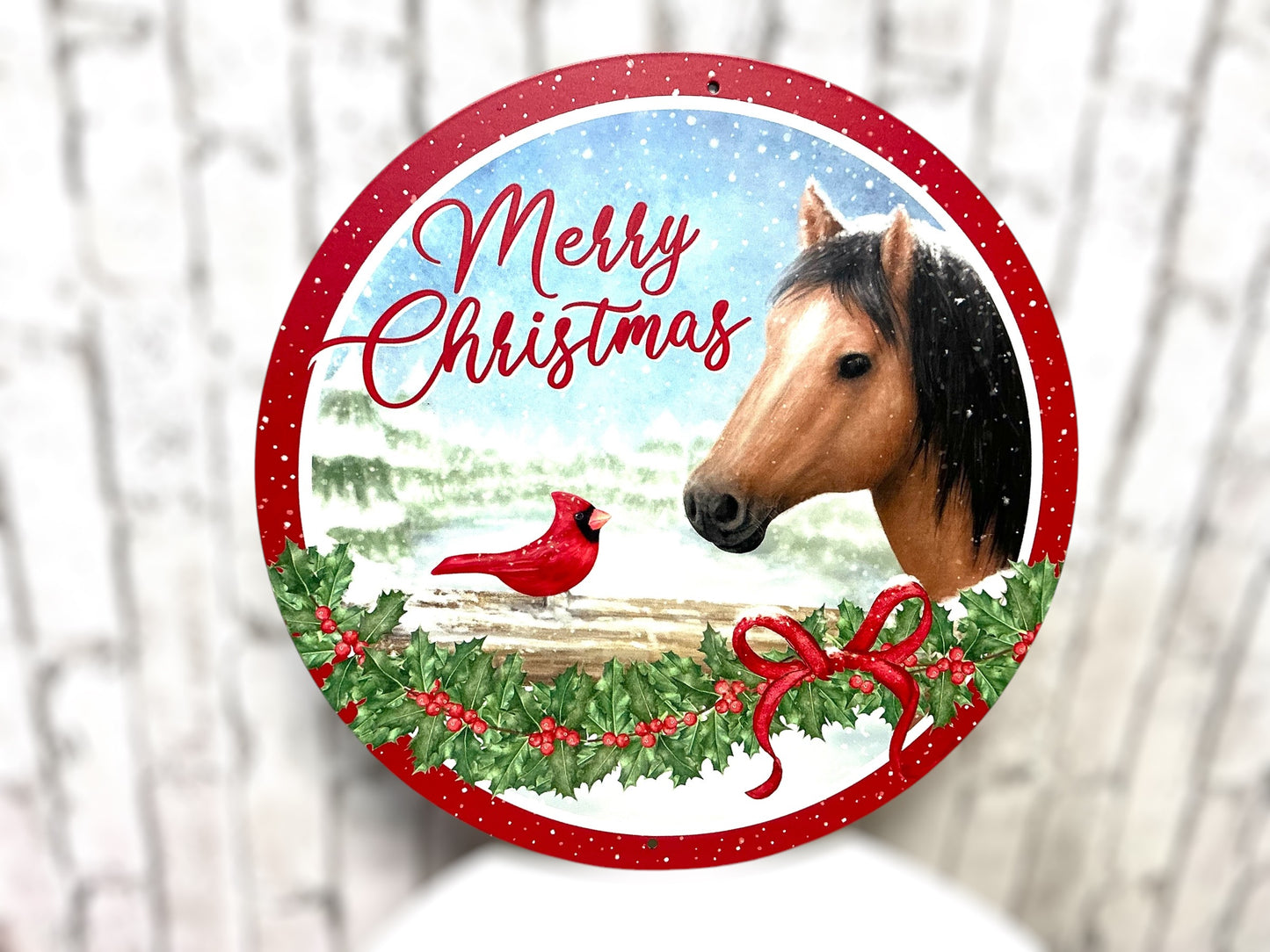 Christmas Horse Sign, MD1276