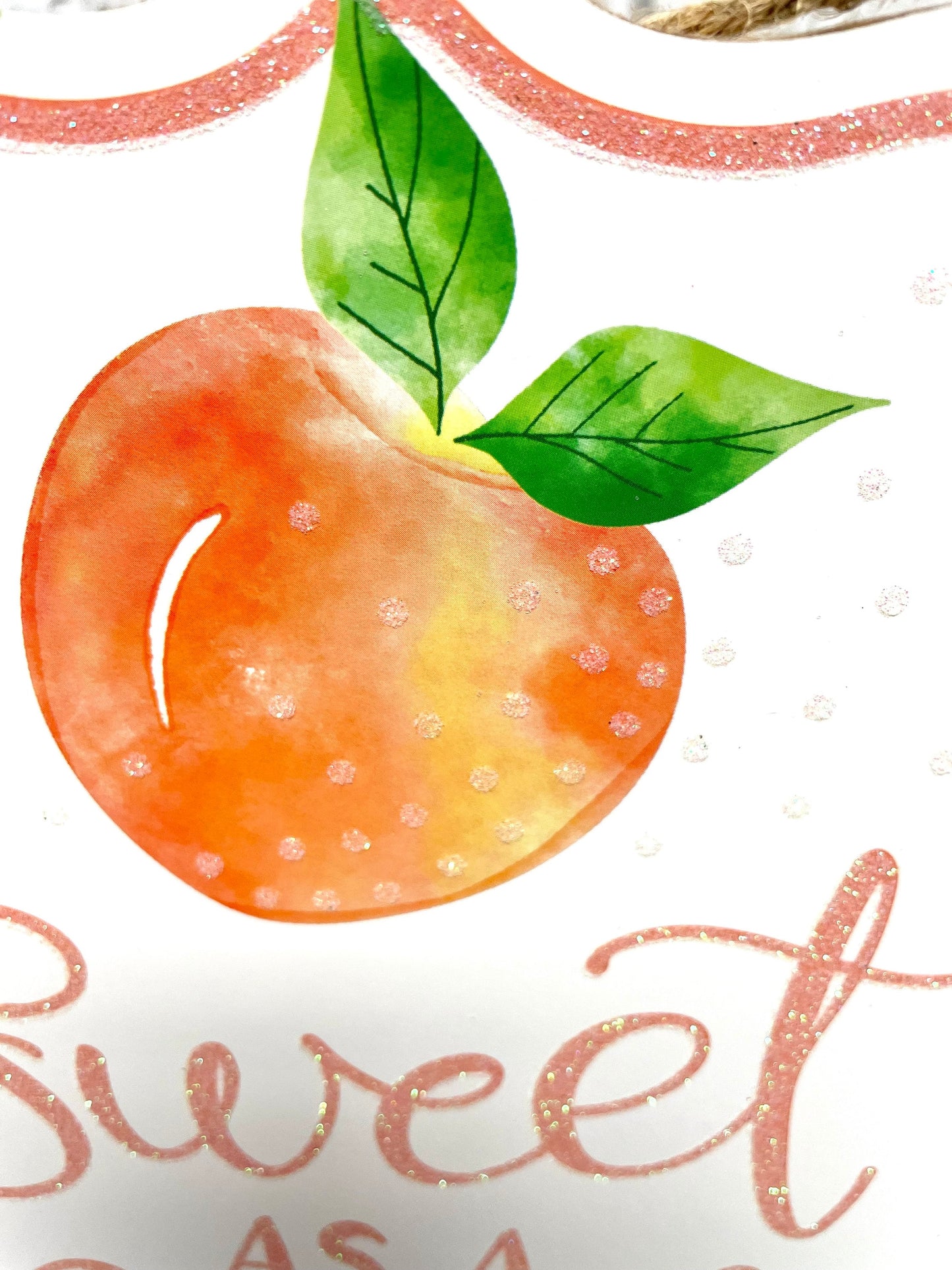 Spring sign, peach sign, sweet as a peach wreath sign, AP8884