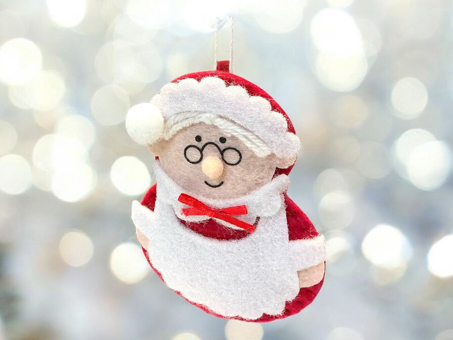 Mrs. Clause felt ornament, wreath embellishments